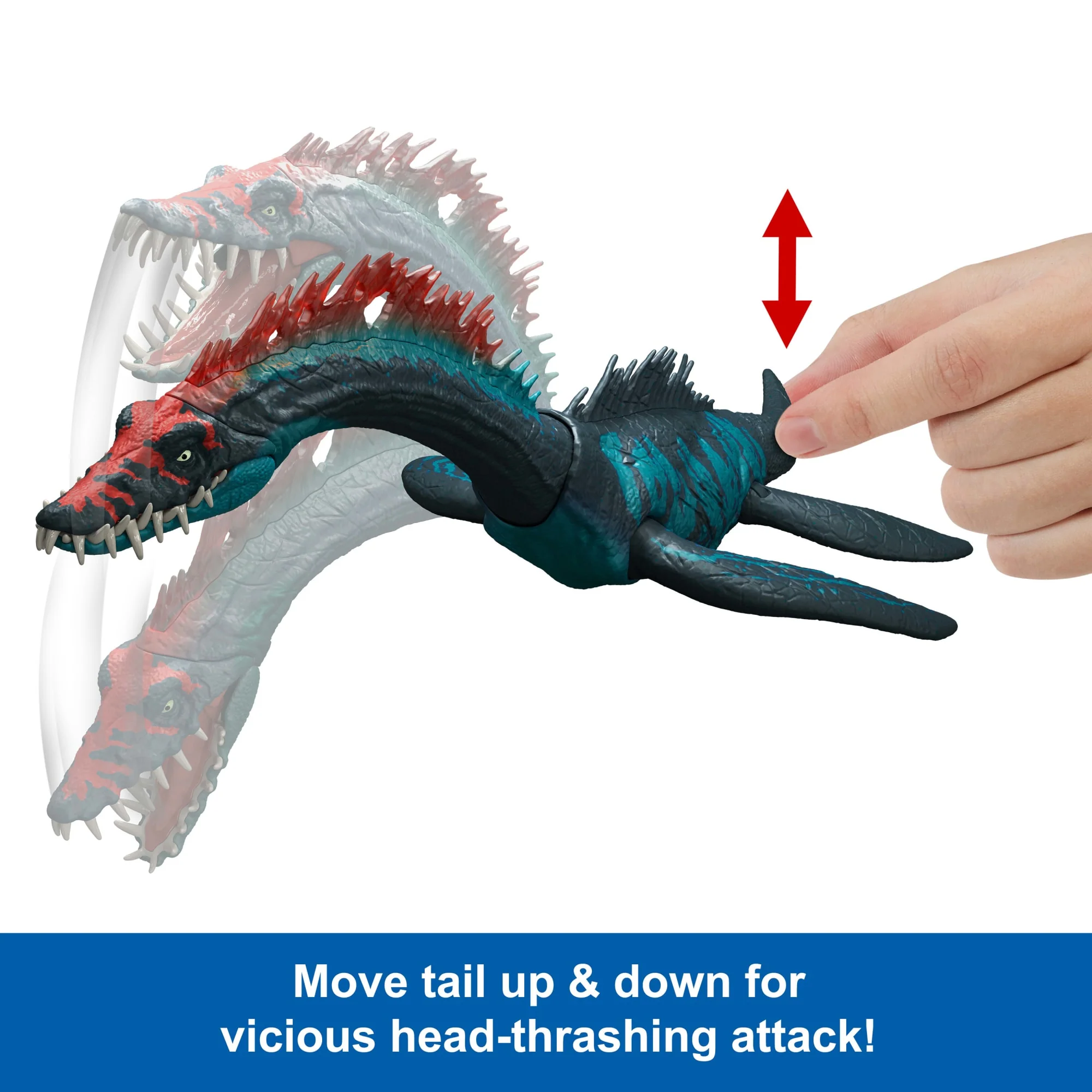 Jurassic World Gigantic Trackers Styxosaurus Dinosaur Action Figure, Large Species Attack, Chaos Theory - Image 4