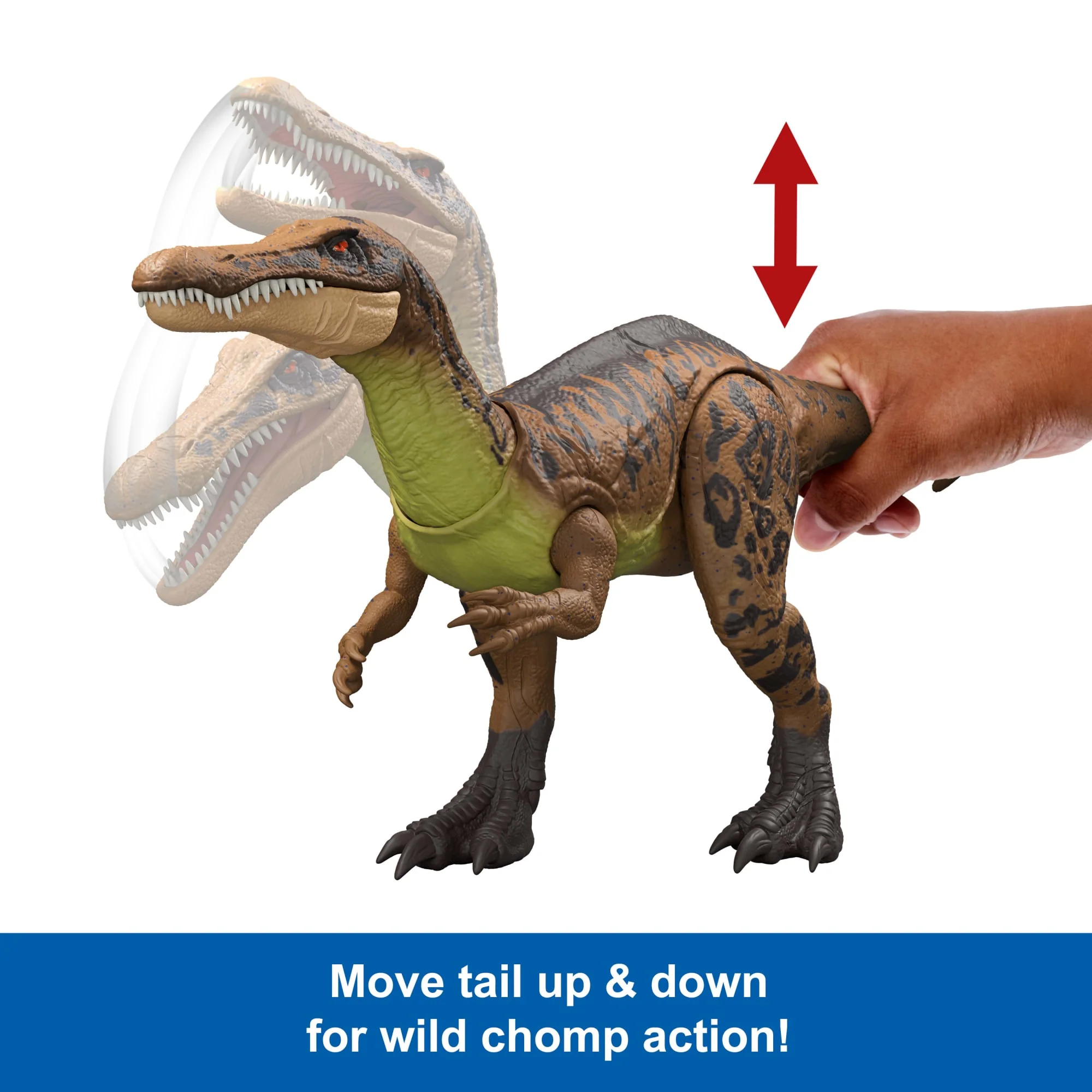 Jurassic World Gigantic Trackers Suchomimus Dinosaur Figure, Large Species Attack Toy, Chaos Theory - Image 4