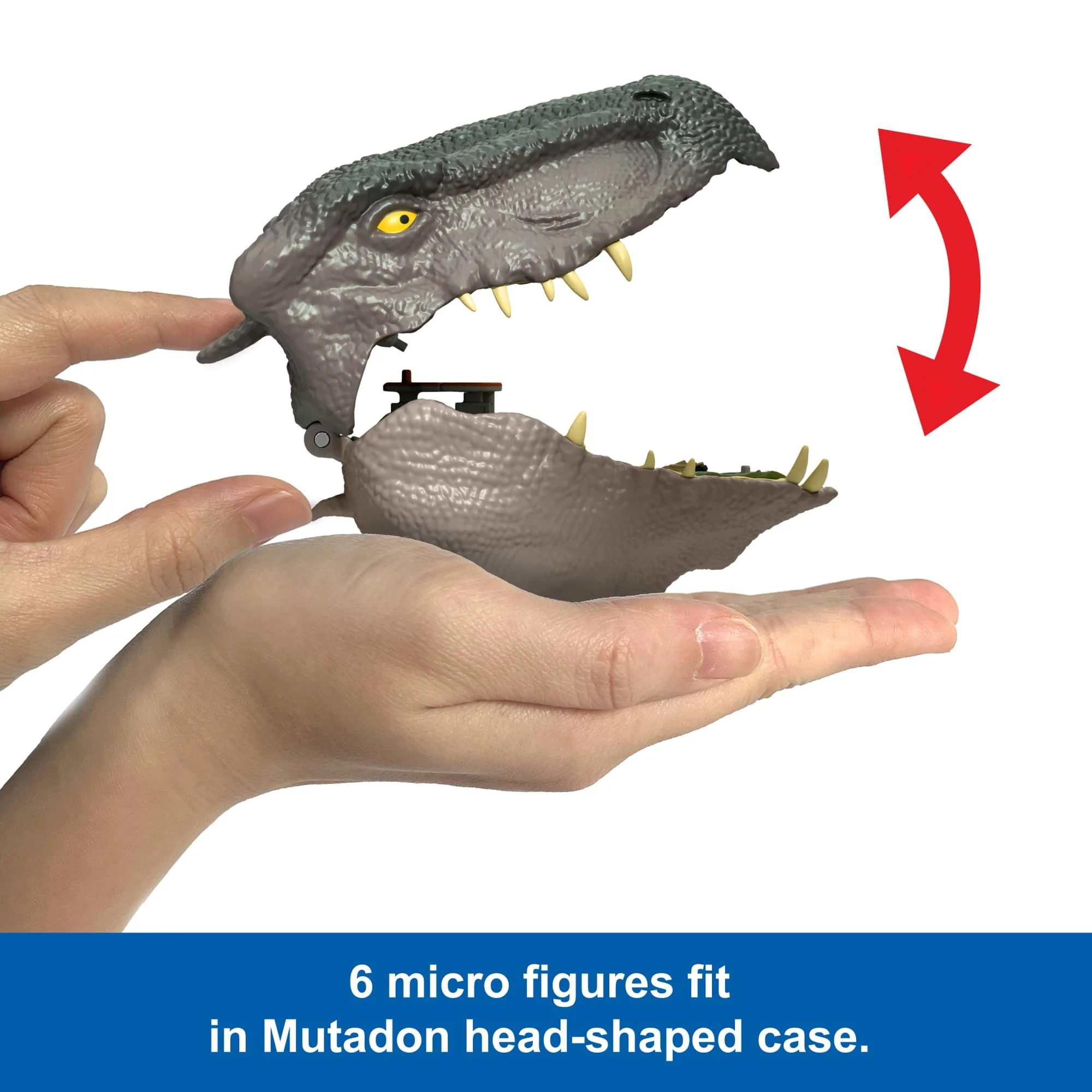 Jurassic World Rebirth Micro Adventure Mutadon Head, Playset Interactive Features & Small Figures - Image 5