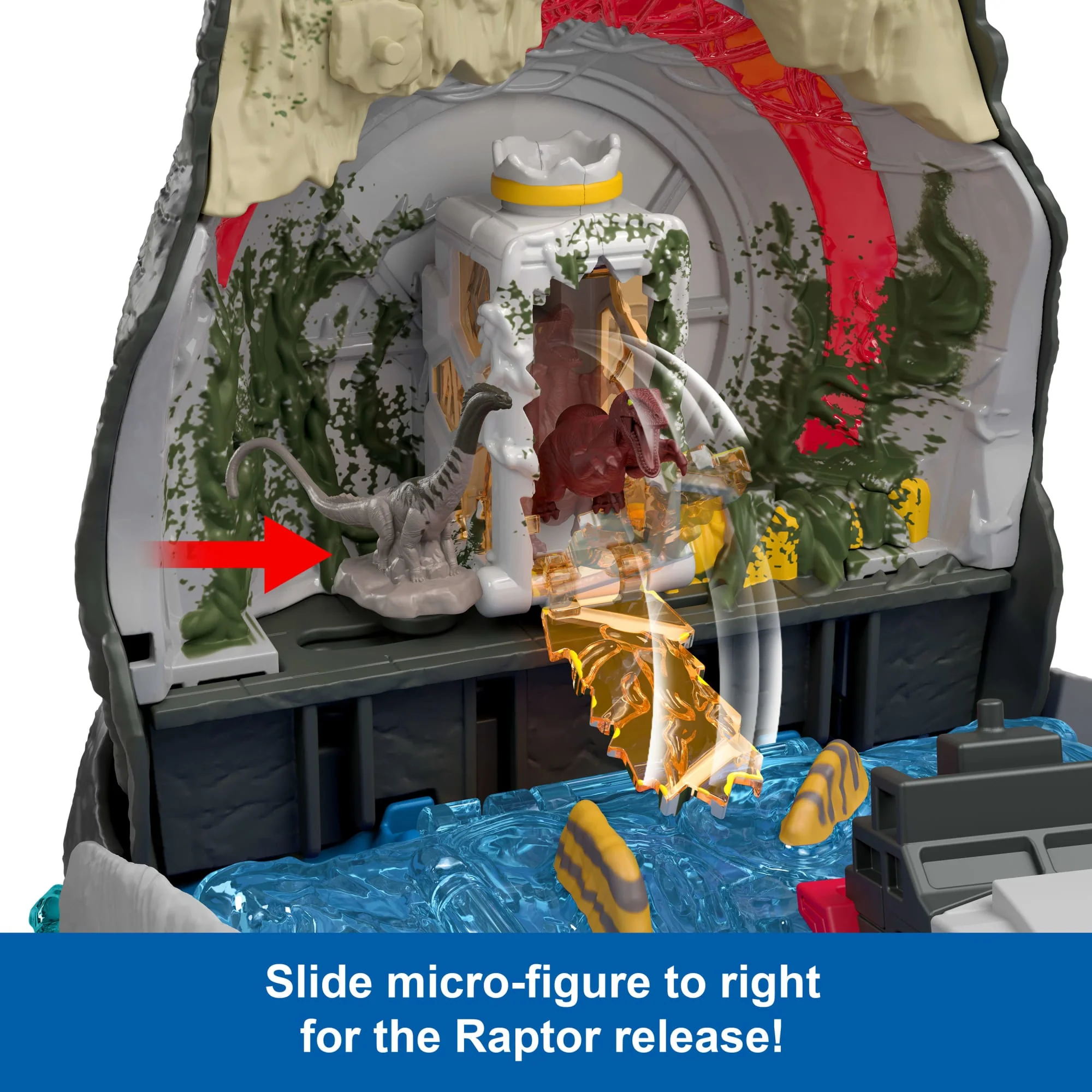 Jurassic World Rebirth Deluxe Mosasaurus Playset, 7 Interactive Features & Sound Fx, 6 Micro Figs - Image 3