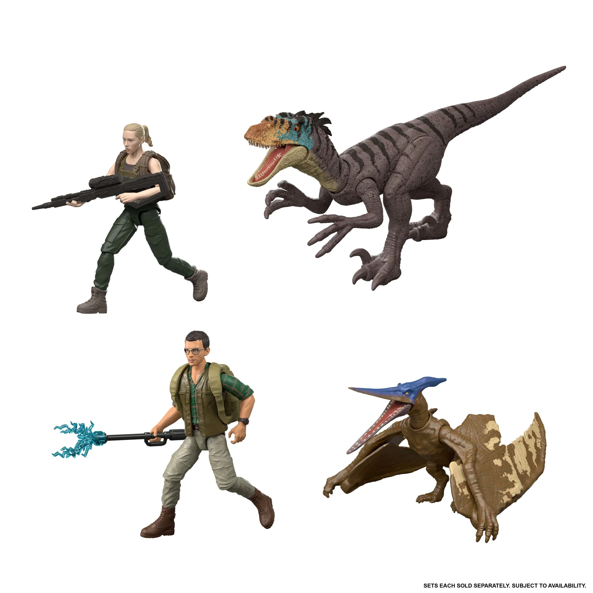 Jurassic World Rebirth Dr. Loomis & Pteranodon Figures Pack, Movie Accurate 3.75-Inch Scale - Image 4