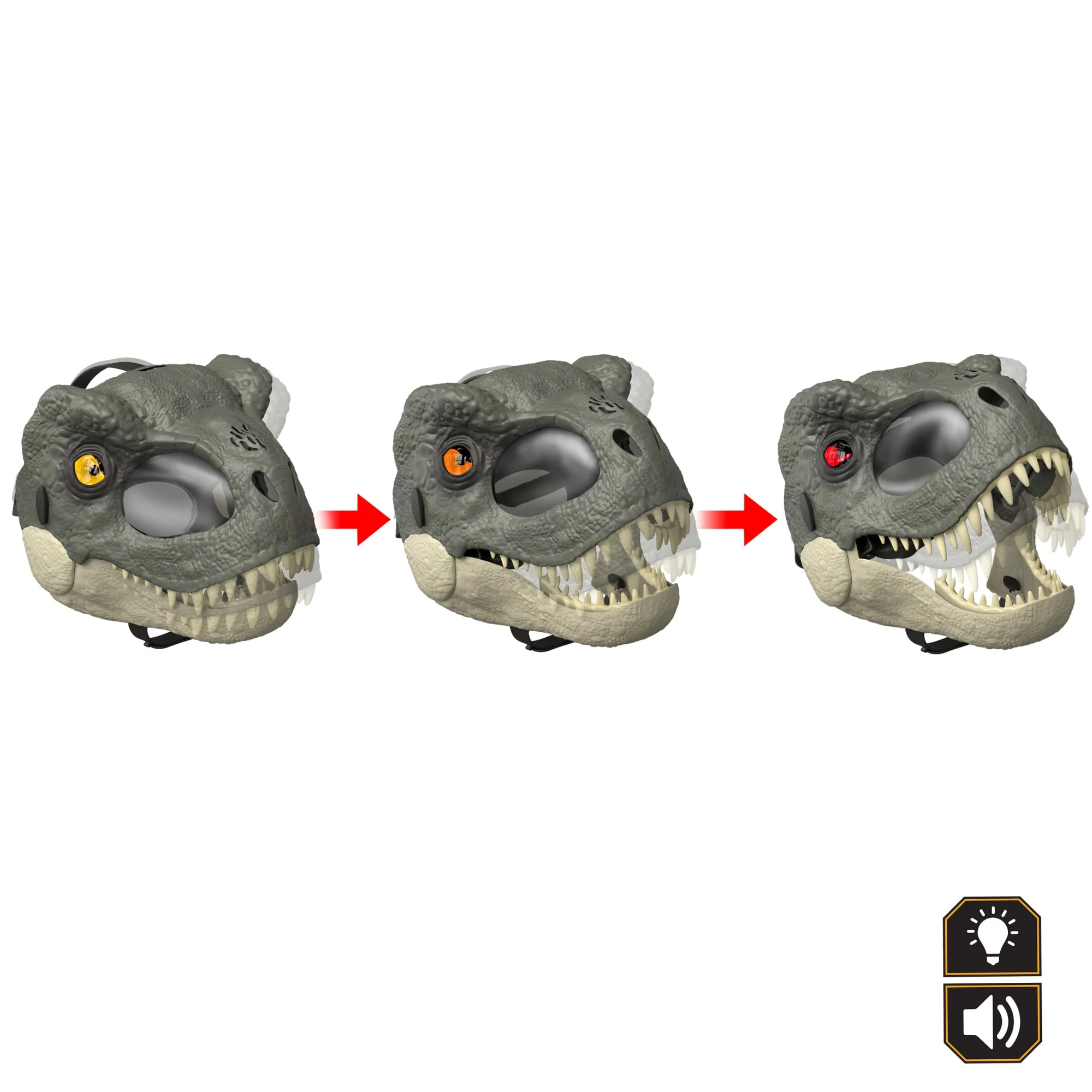 Jurassic World Rebirth  Masque de Jeu de Rôle  T. Rex, Yeux à del - Image 3