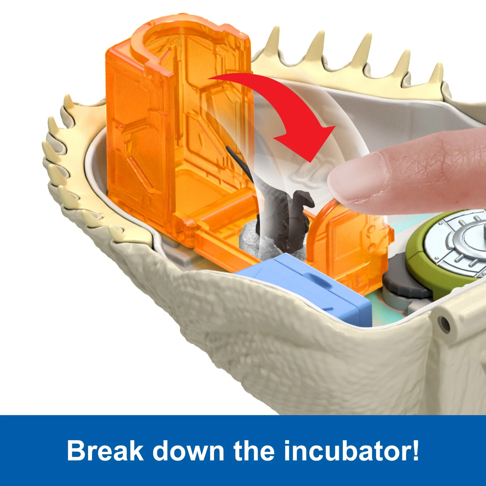 Jurassic World Rebirth Micro Adventure Mutadon Head, Playset interactive Features & Small Figures - Image 3