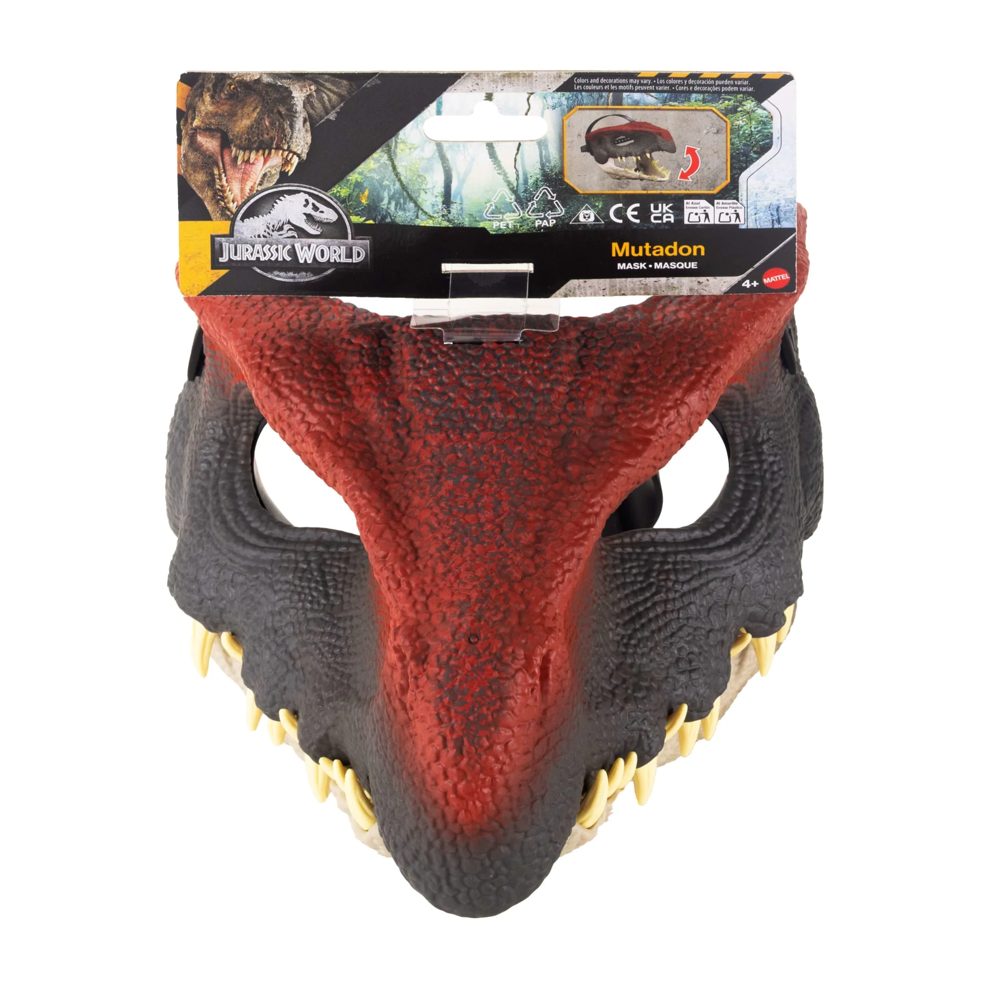 Jurassic World Rebirth Mutadon Dinosaur Movie Mask, Role Play Headgear, Jaw Opens For Chomp Action - Image 6