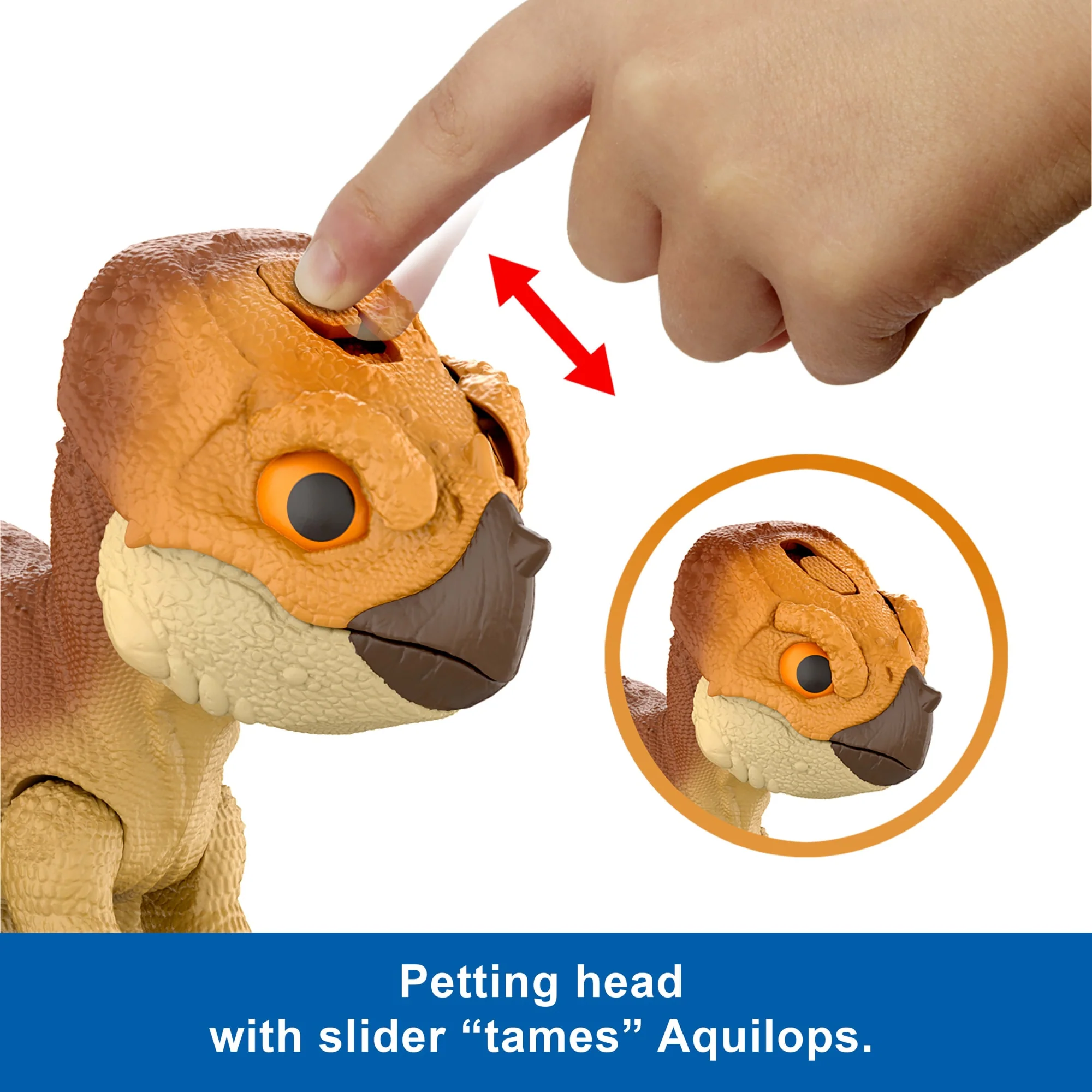 Jurassic World Rebirth Primal Protector Aquilops Dolores Interactive Dinosaur Toy, Attack & Sounds - Image 6