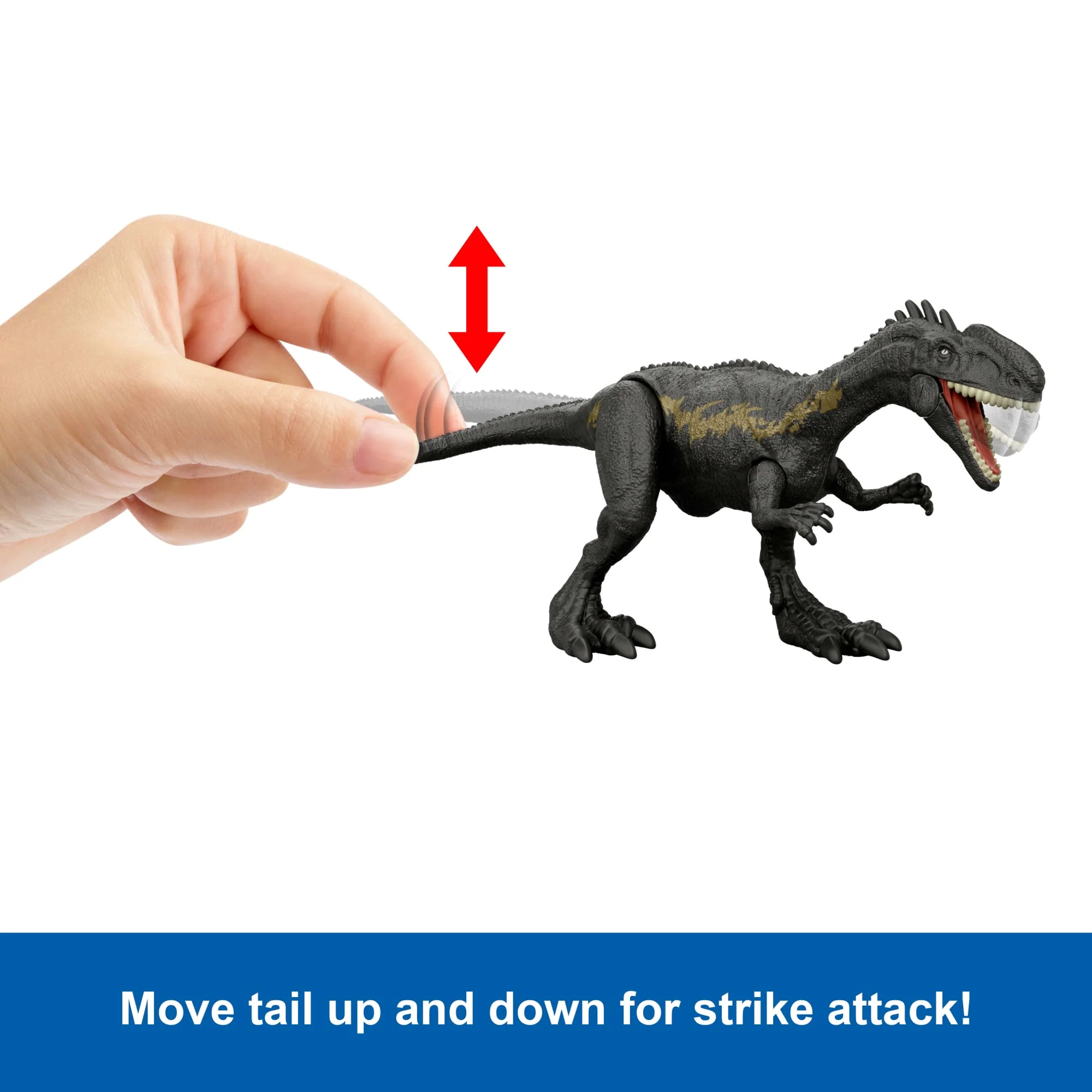 Jurassic World Strike Attack Dinosaur Toy With Species Specific Single Strike Action, Posable - Image 5