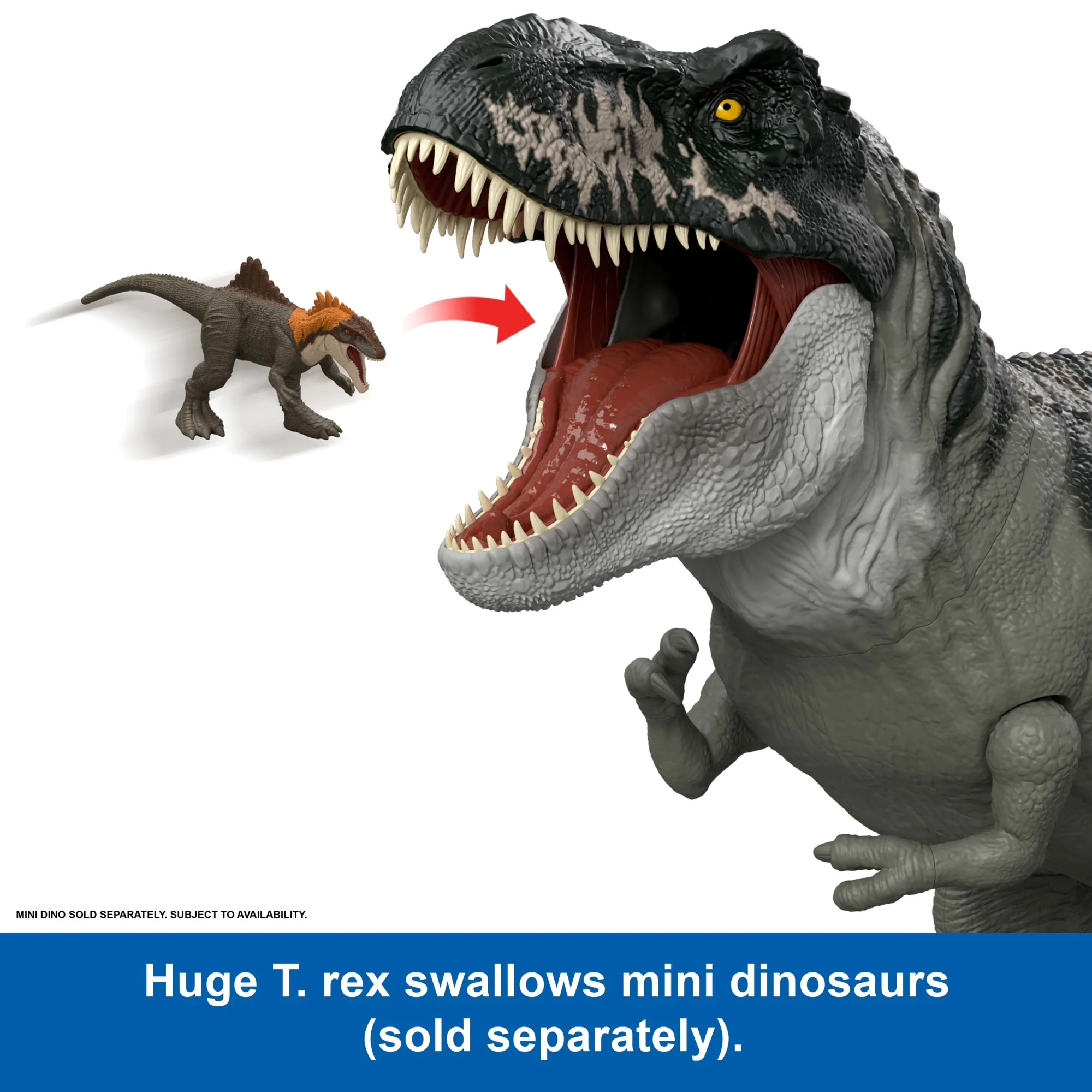 Jurassic World Rebirth Super Colossal Tyrannosaurus Rex Action Figure, T-Rex Dinosaur Movie Toy - Image 3