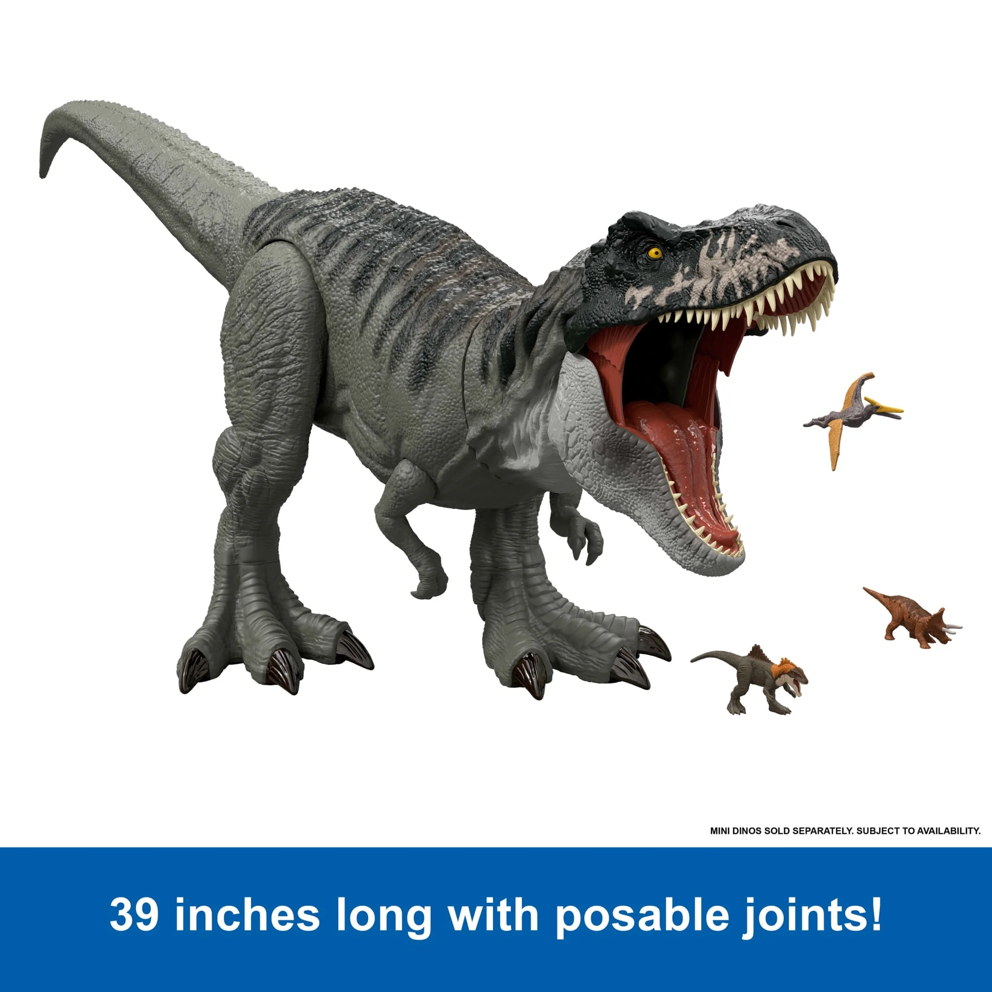 Jurassic World Rebirth Super Colossal Tyrannosaurus Rex Action Figure, T-Rex Dinosaur Movie Toy - Image 5