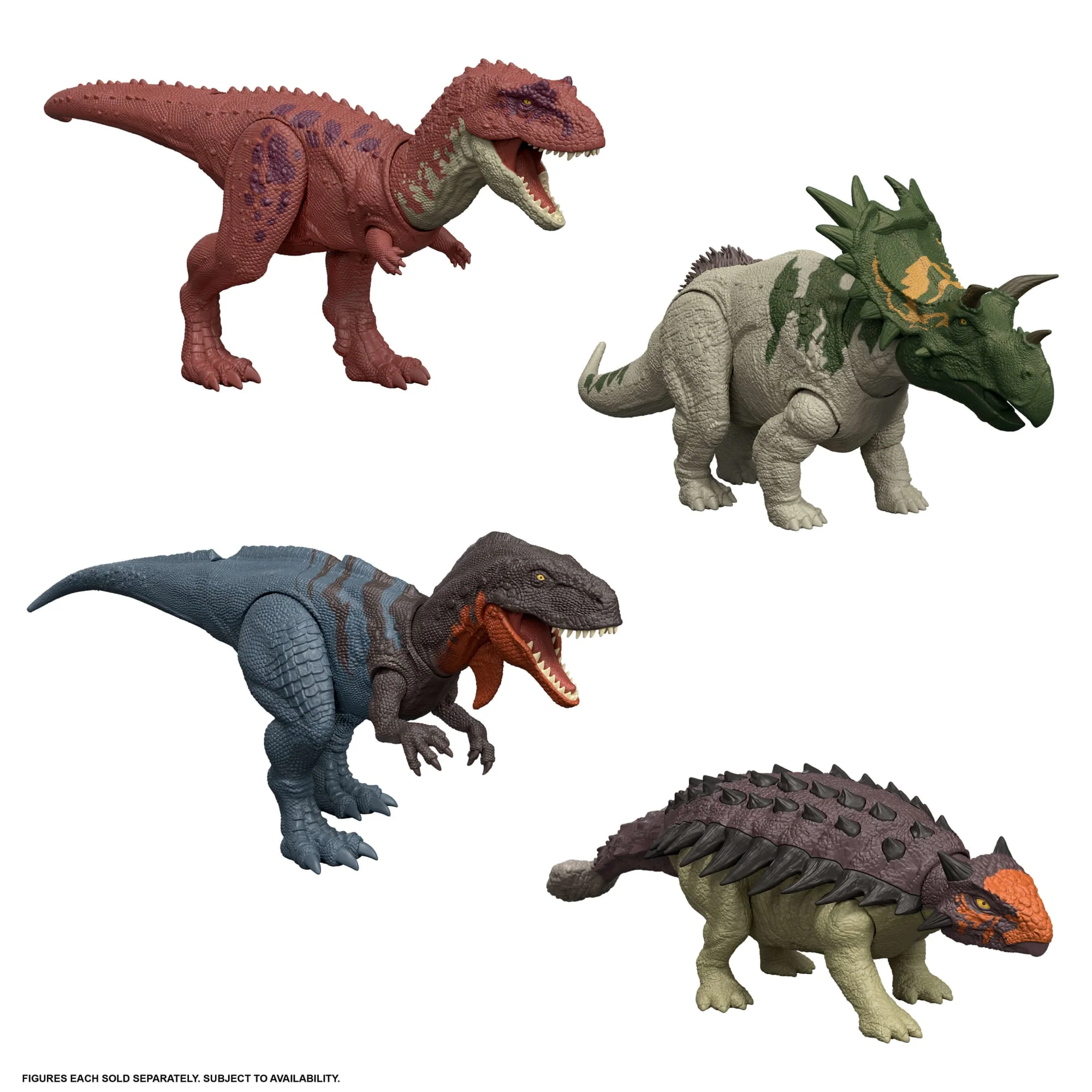 Jurassic World Rebirth Wild Roar Ankylosaurus Dinosaur Toy, Tail Attack Motion & Sound - Image 5