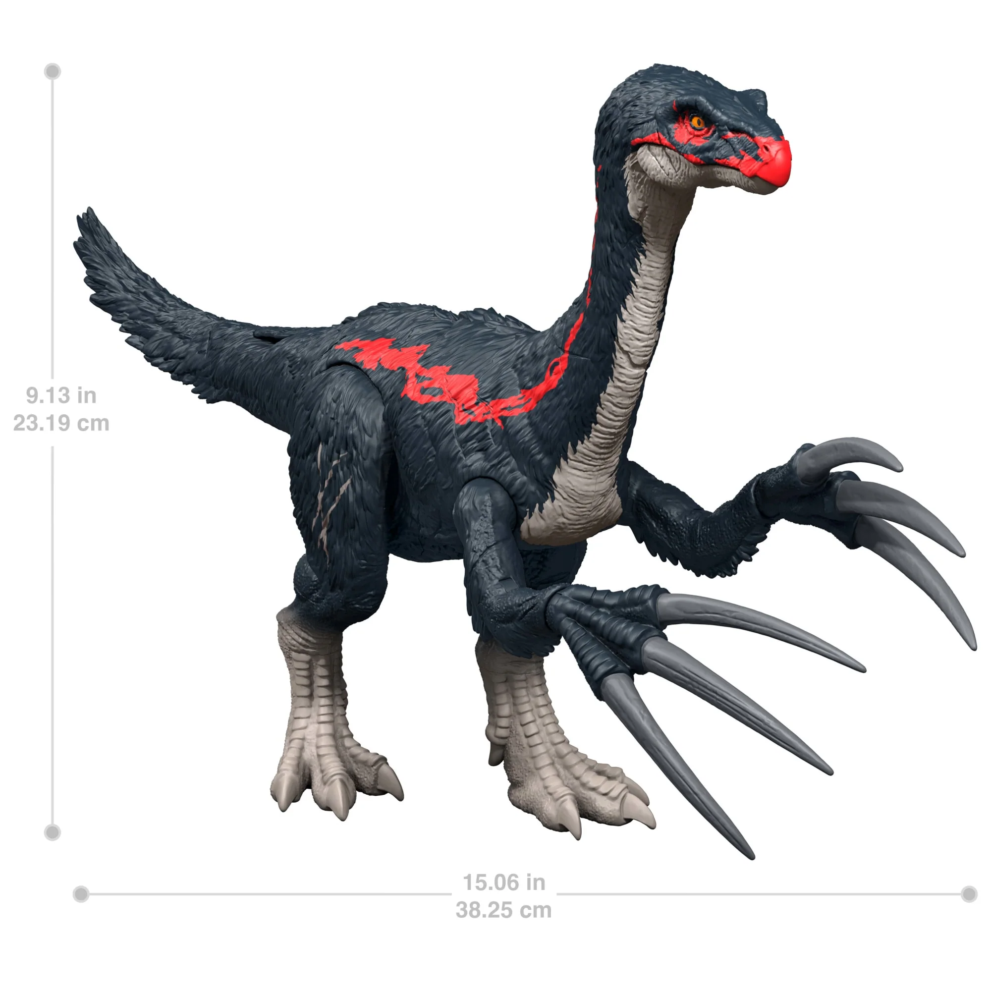 Jurassic World Slash N Roar Therizinosaurus Dinosaur Figure, Attack & Sound Toy, Chaos Theory - Image 6