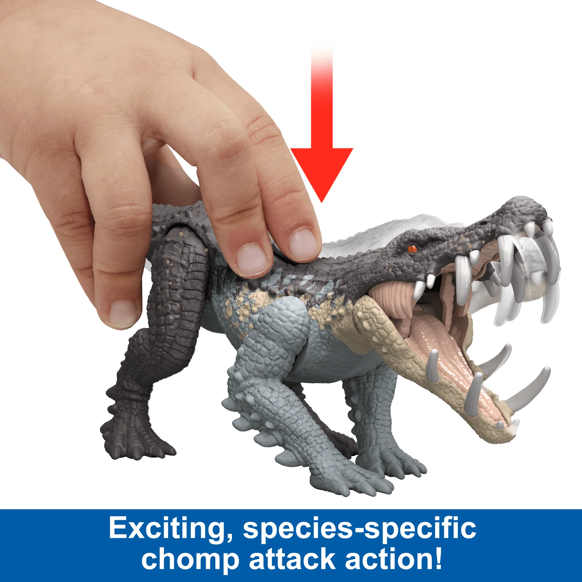 Jurassic World Strike Attack Kaprosuchus Dinosaur Toy With Single Strike Action - Image 2