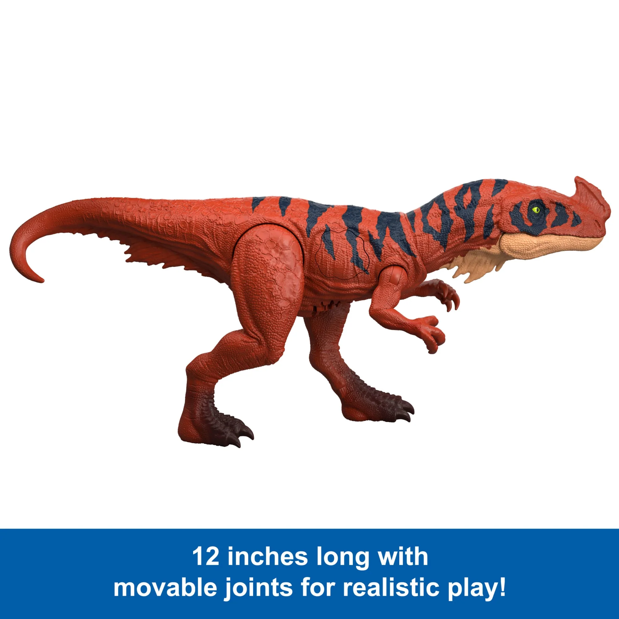 Jurassic World Wild Roar Afrovenator Dinosaur Action Figure Toy, Attack & Light & Sound, Scan Code - Image 4
