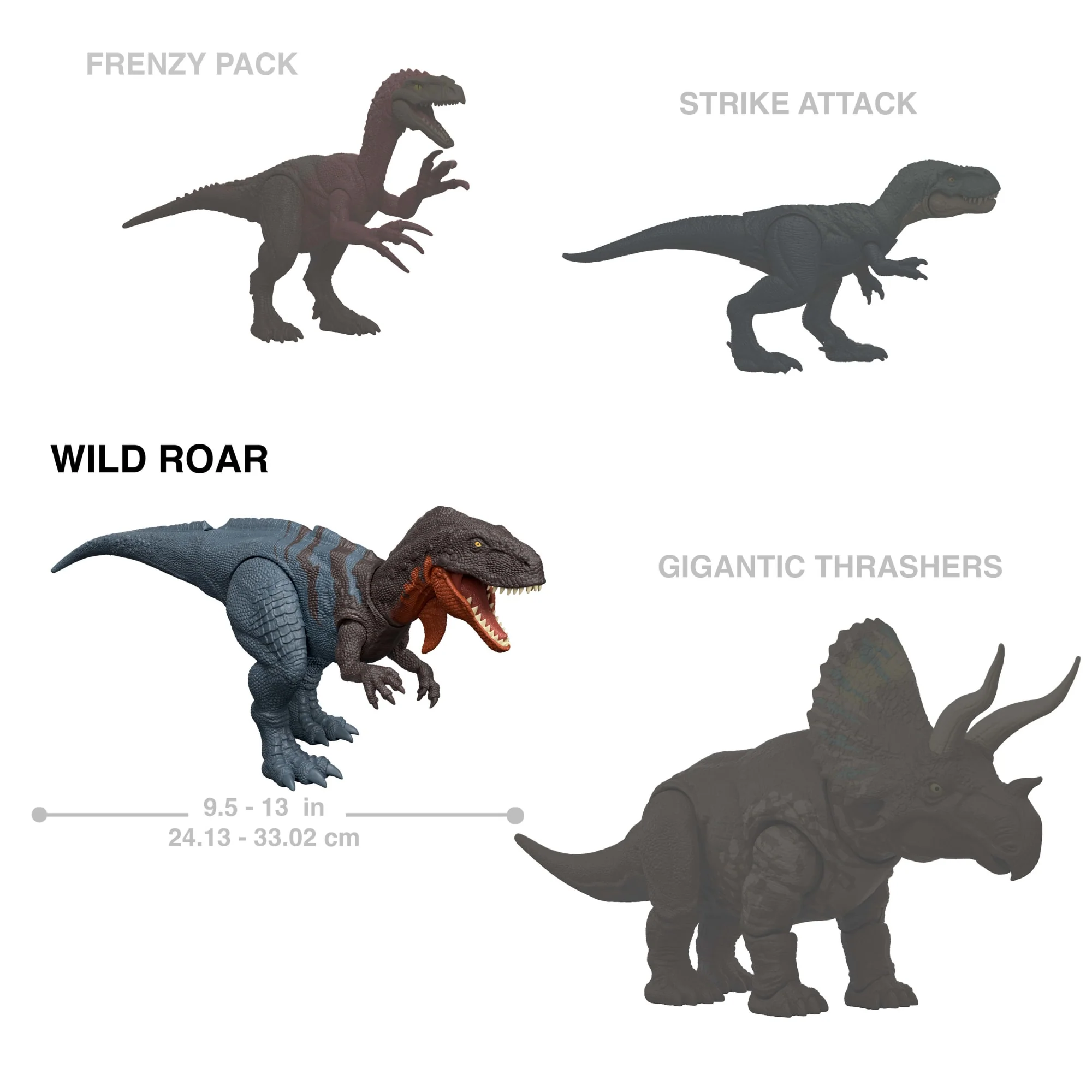 Jurassic World Wild Roar Afrovenator Dinosaur Action Figure Toy, Attack & Light & Sound, Scan Code - Image 5