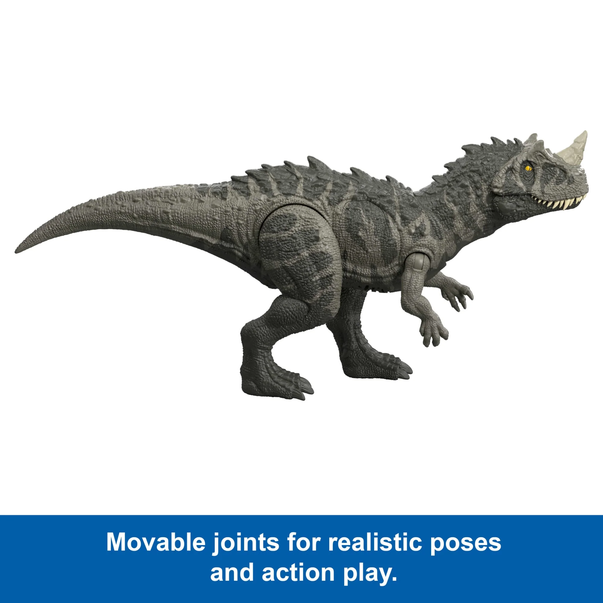 Jurassic World Wild Roar Ceratosaurus Dinosaur Action Figure Toy, Attack, Light & Sound, Scan Code - Image 4