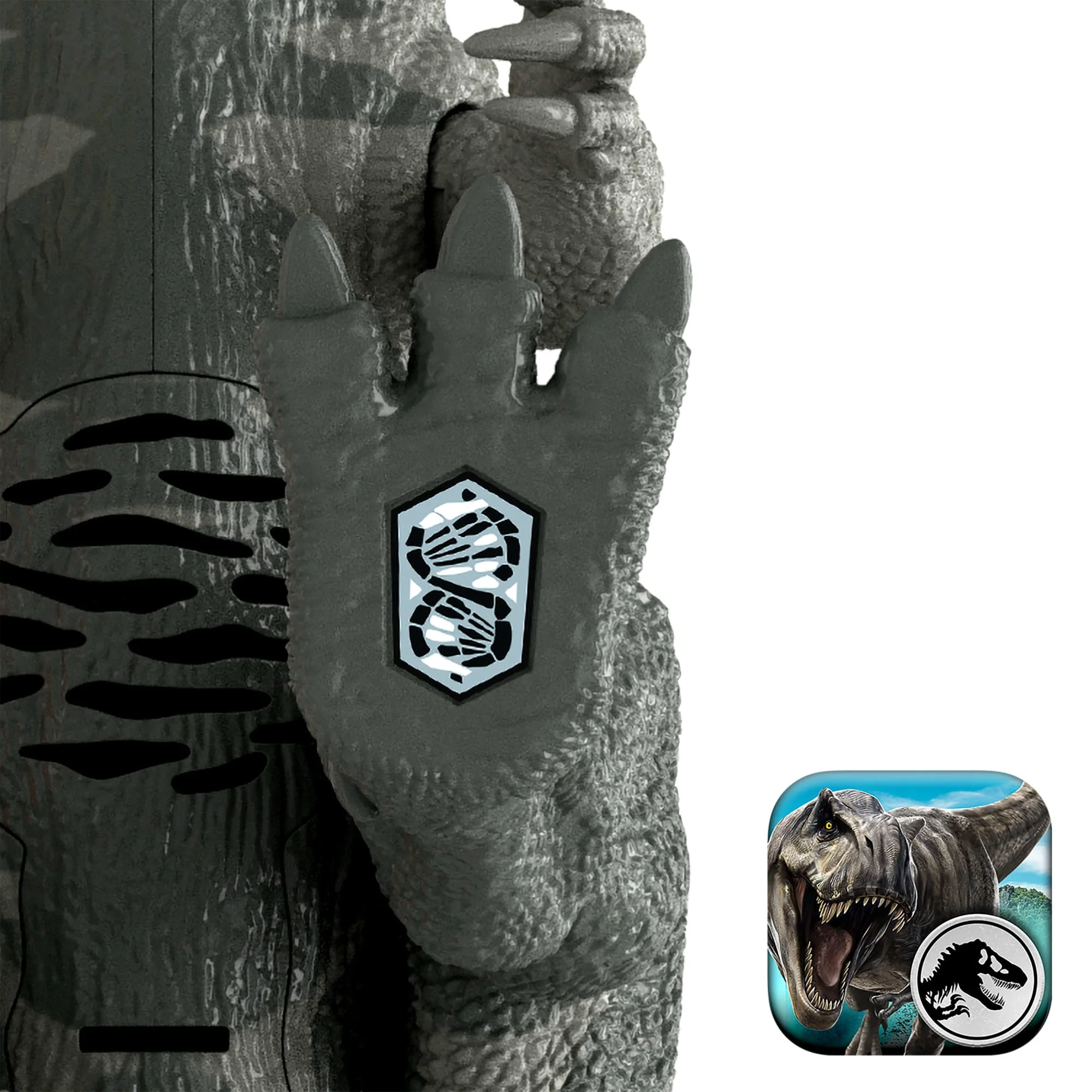 Jurassic World Wild Roar Ceratosaurus Dinosaur Action Figure Toy, Attack, Light & Sound, Scan Code - Image 2