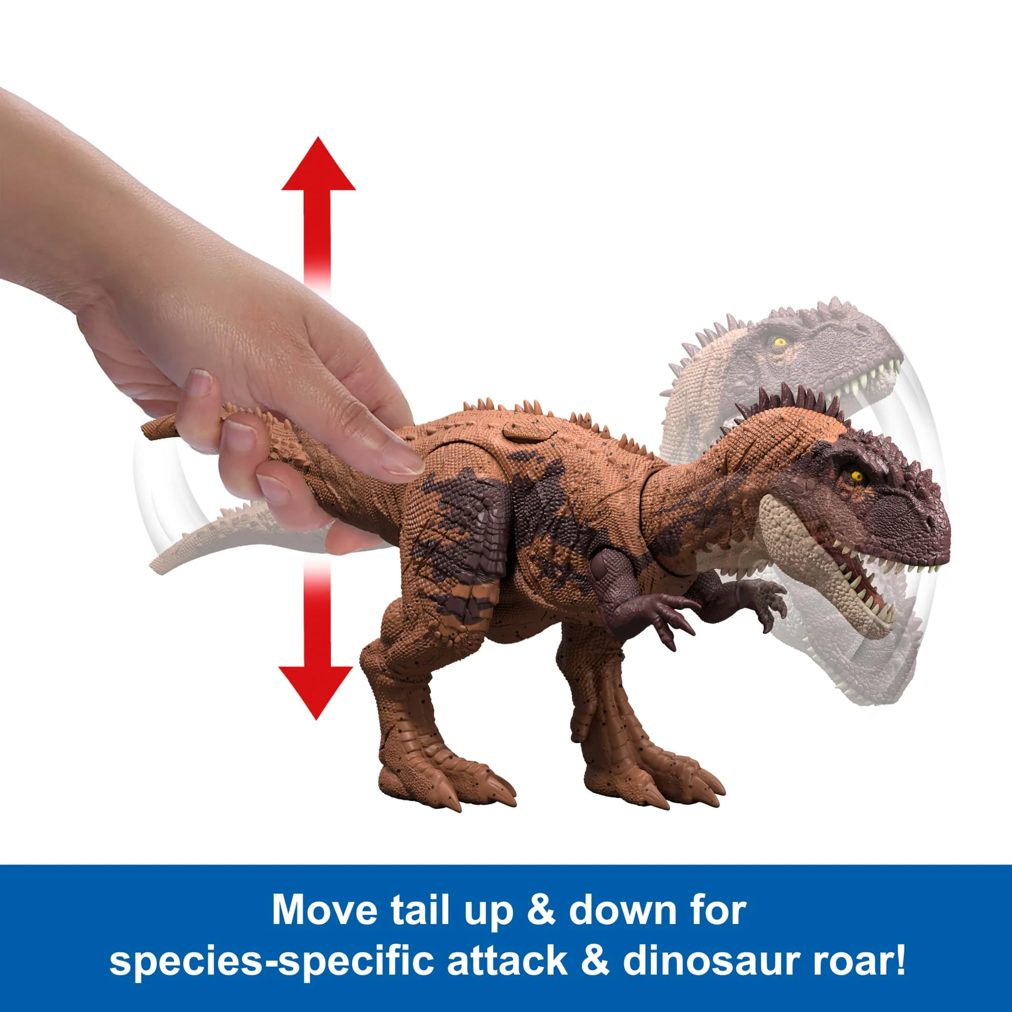 Jurassic World Chaos Theory Wild Roar Kryptops Action Figure, Strike Attack & Sound Dinosaur Toy - Image 3