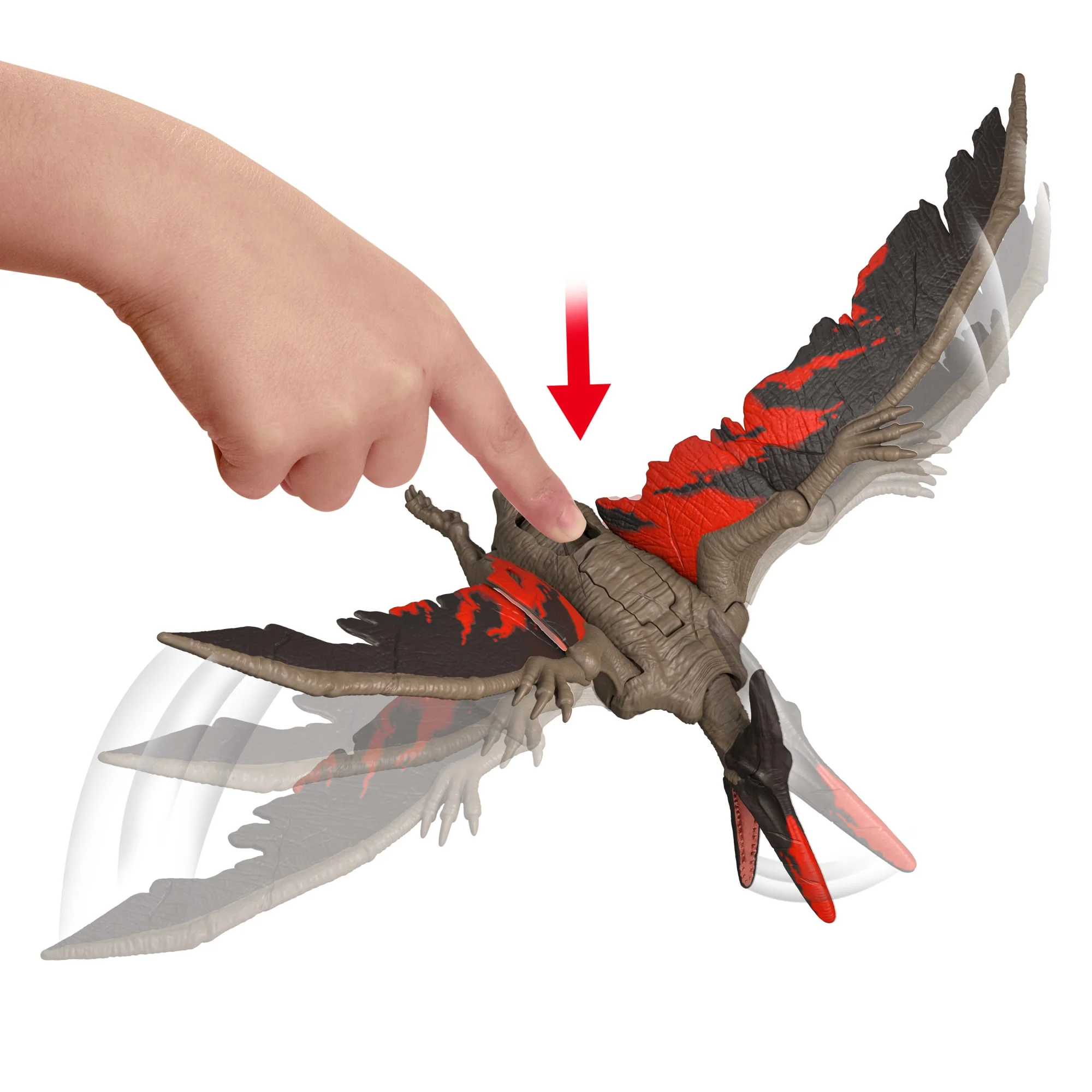 Jurassic World Chaos Theory Wild Roar Pteranodon Action Figure, Strike Attack & Sound Dinosaur Toy - Image 5