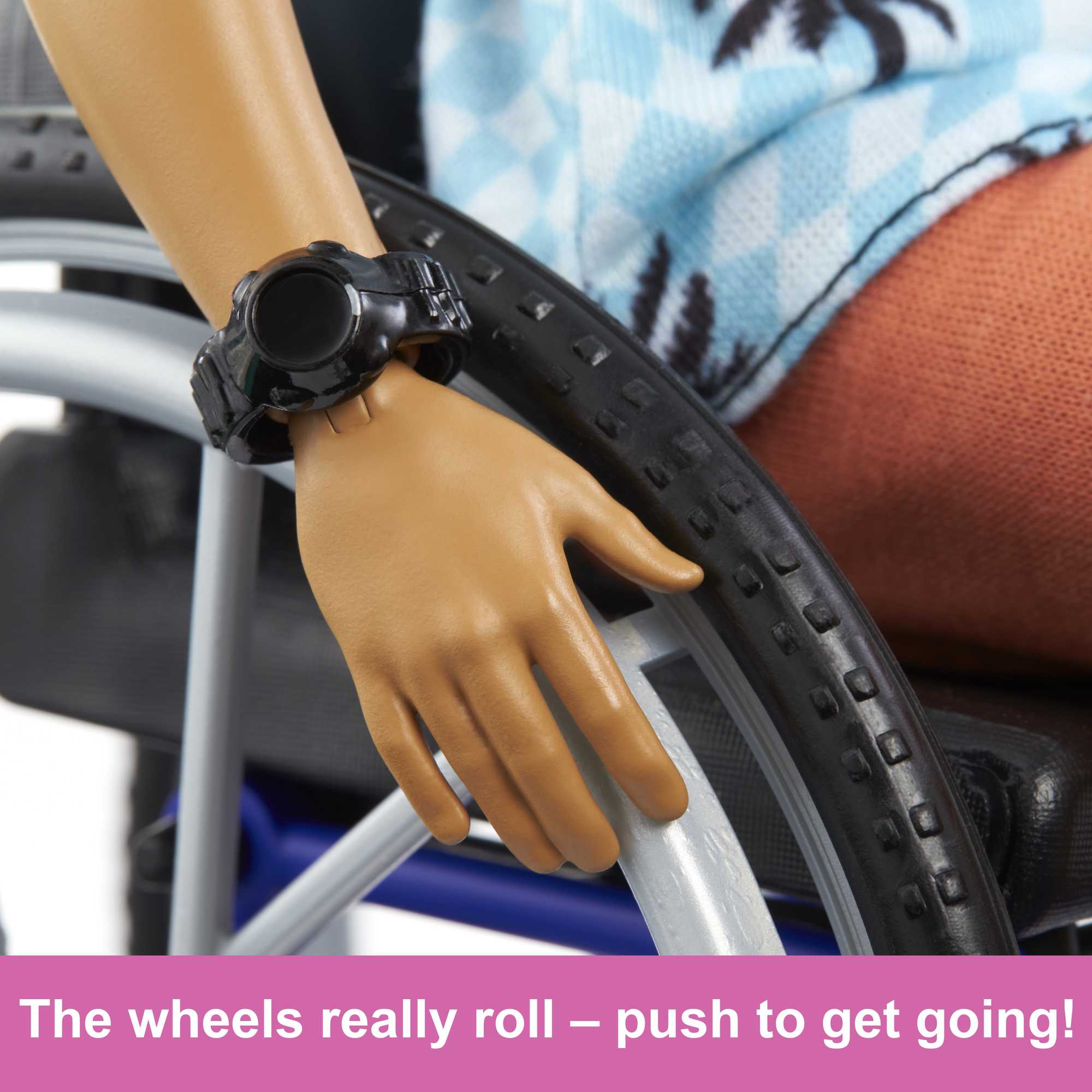 Ken Doll With Wheelchair & Ramp, Barbie Fashionistas, Brunette - Image 3