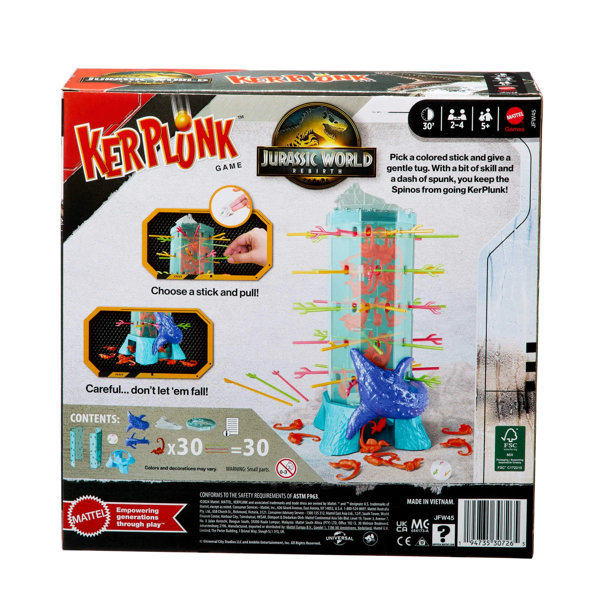 Kerplunk Jurassic World Rebirth Card Game For Kids & Family - Image 6