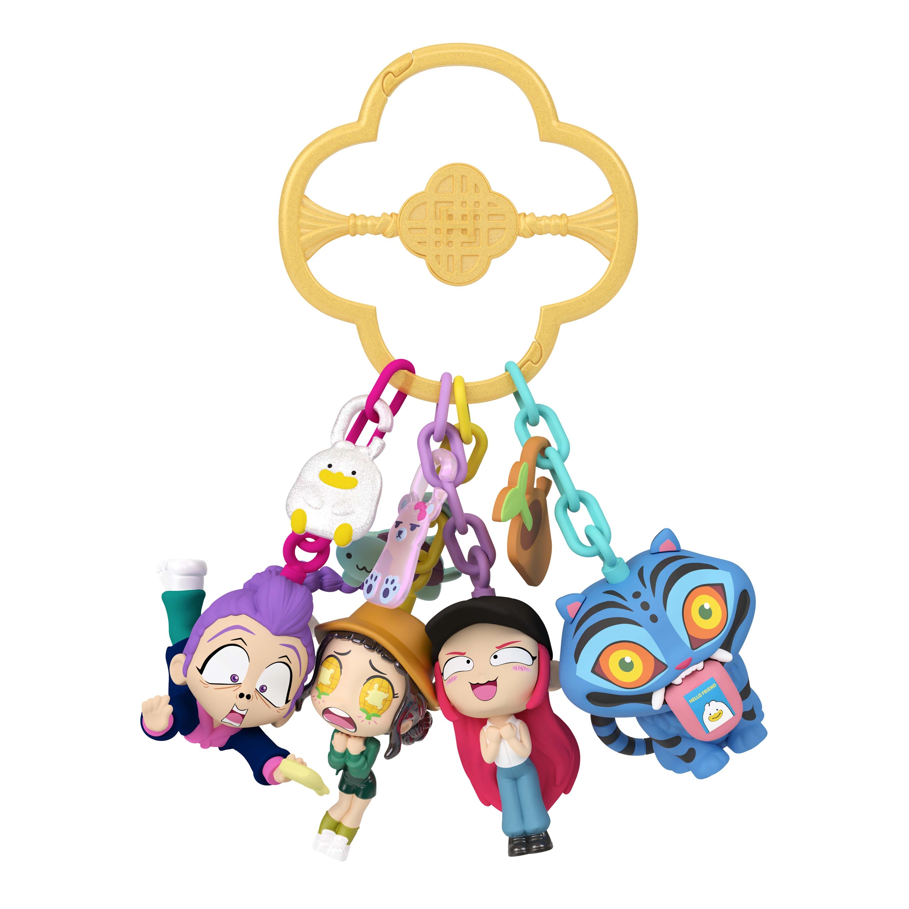 Kpop Demon Hunters, Mini Collectible Keychain Figures, Huntr/X, Saja Boys, Derpy, Sussie, & Accessories - Image 4