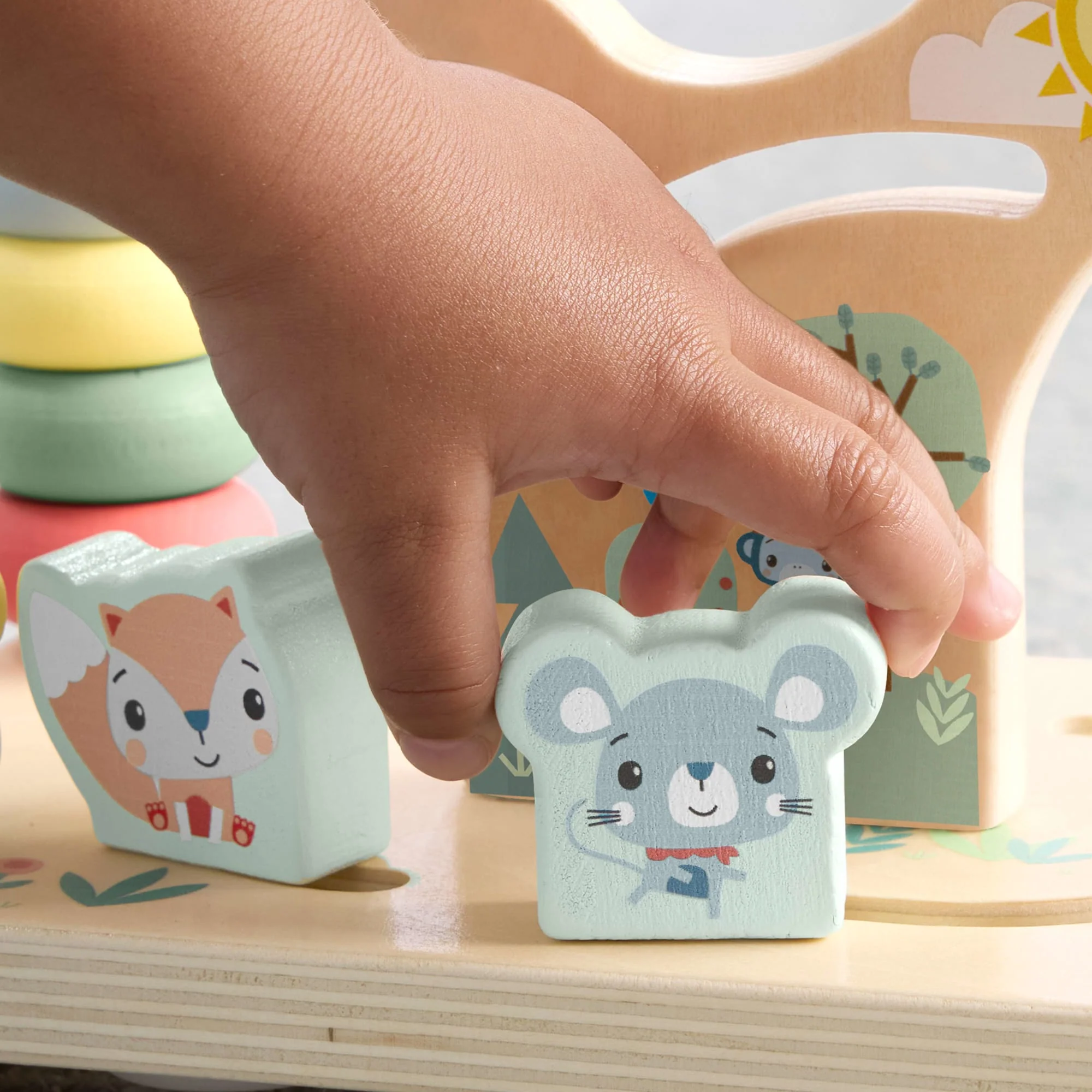 Labyrinthe en Bois Fisher-Price, Jouet Pour Bébé et Tout-Petit à Thème Animal Stimulant La Motricité Fine - Image 5
