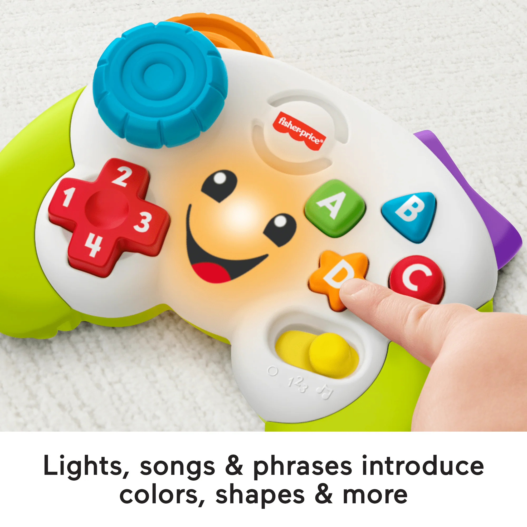 Fisher-Price Laugh & Learn Game & Learn Controller Musical Baby Toy With Lights, Multilanguage Version - Image 3