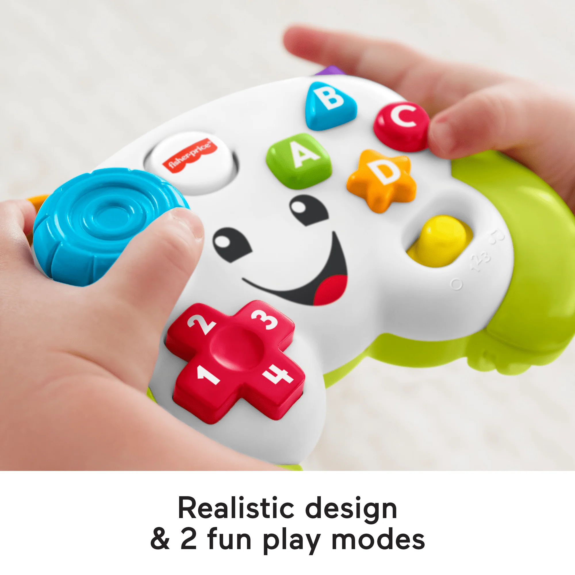 Fisher-Price Laugh & Learn Game & Learn Controller Musical Baby Toy With Lights, Multilanguage Version - Image 4