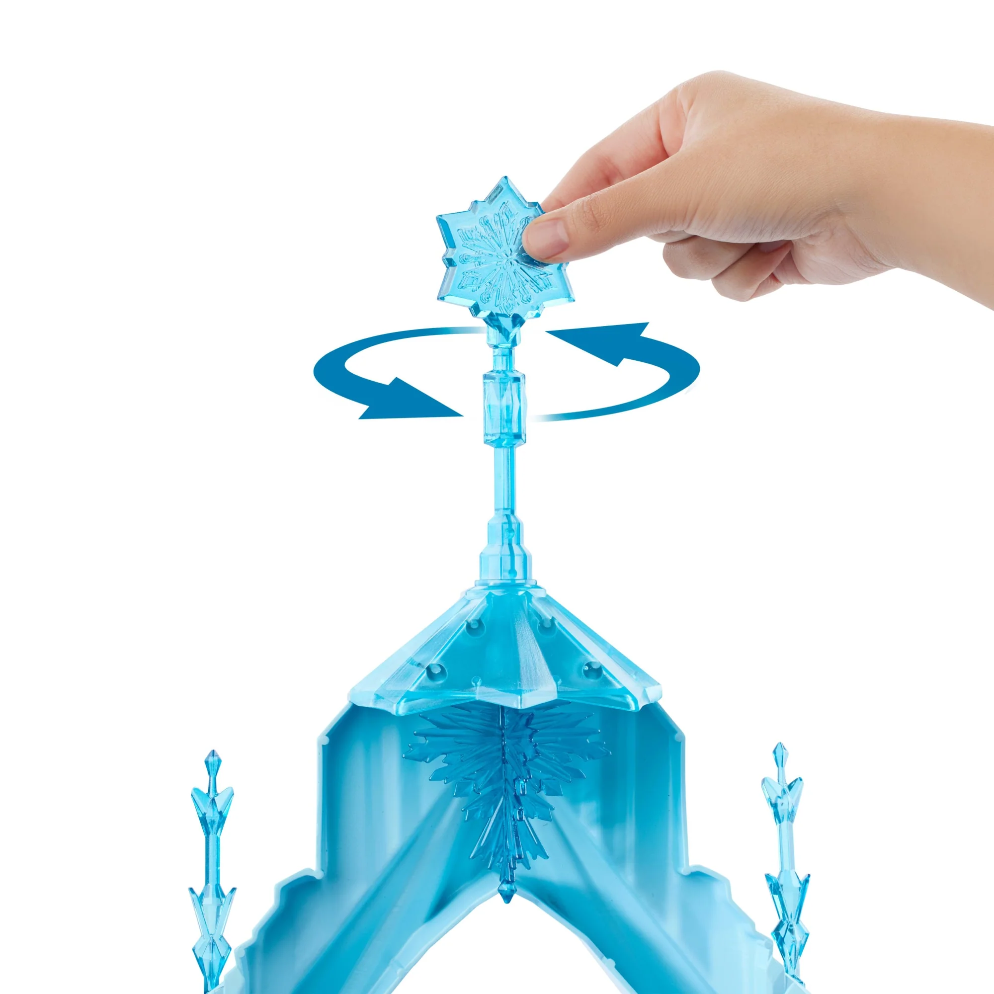 Coffret de Jeu Palais de Glace D’Elsa Inspiré du Film La Reine des Neiges de Disney Avec Figurine Olaf, 5Espaces de Jeu et 21Accessoires - Image 4