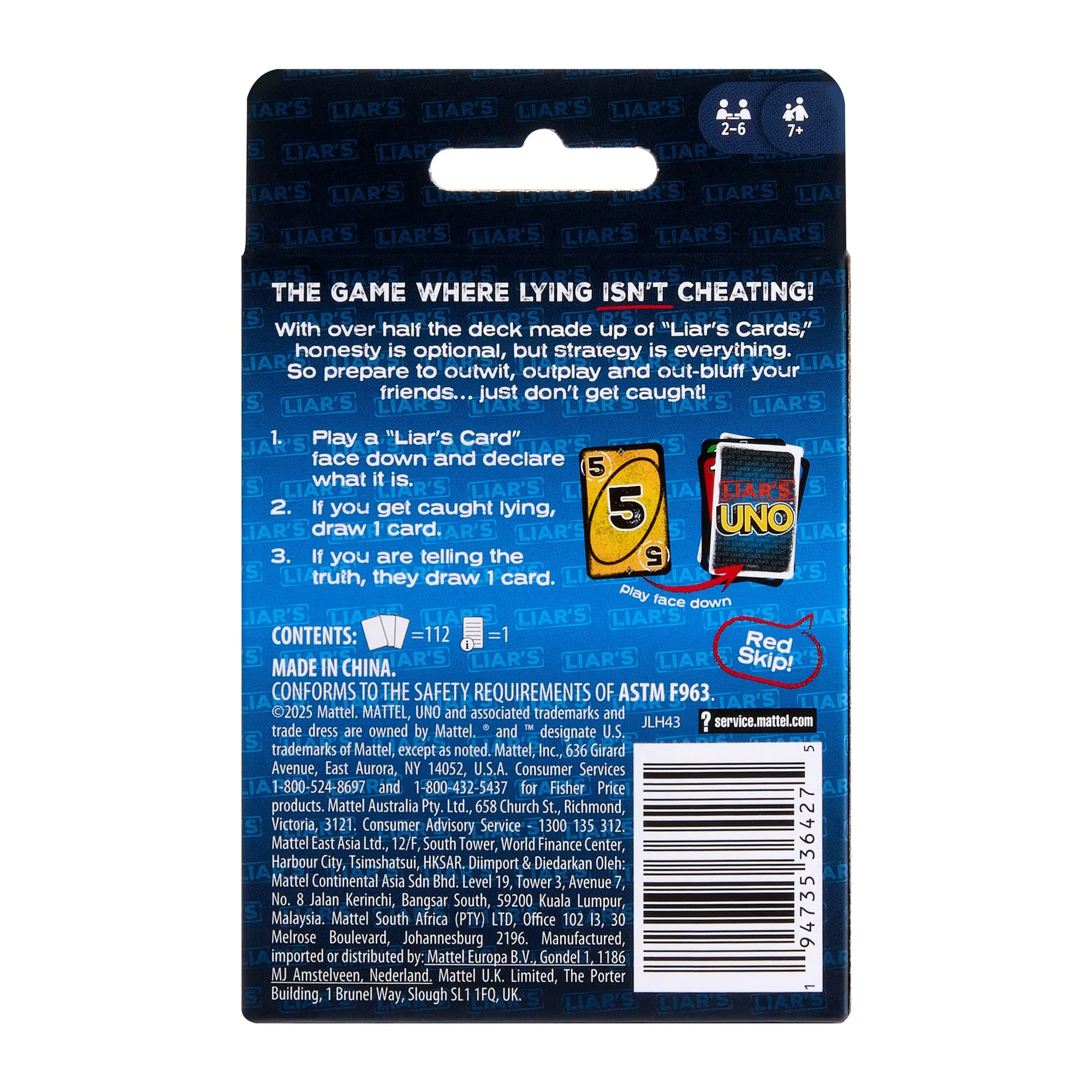 Liar’S Uno Jeu de Cartes - Image 6