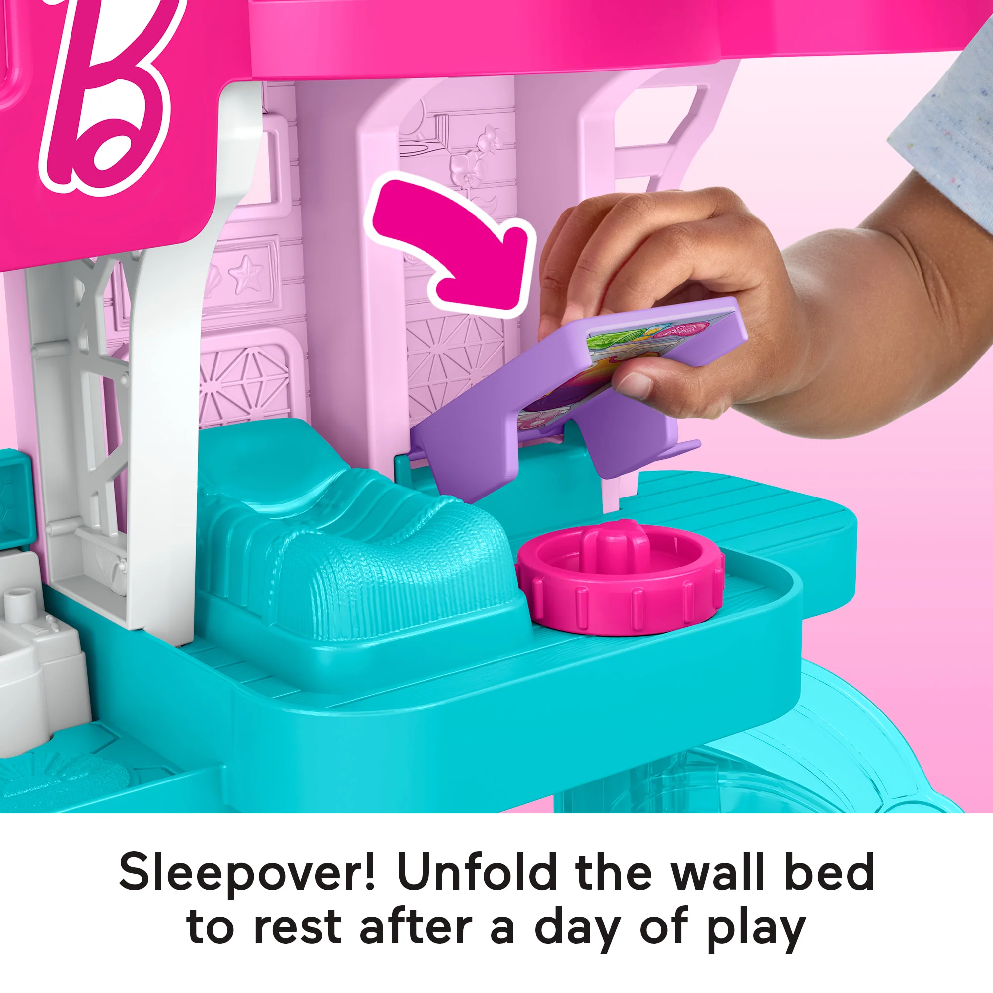 Fisher-Price Little People Barbie Beach House Toddler Playset With Figures & Accessories - Image 3