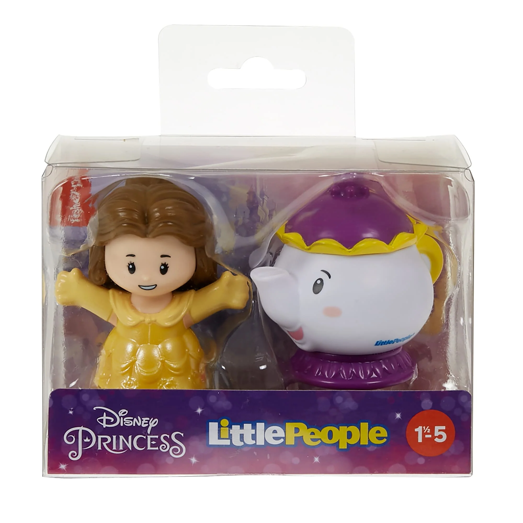 Little People Disney Princesa Juguete para Bebés Figuras de Bella y Potts - Image 6