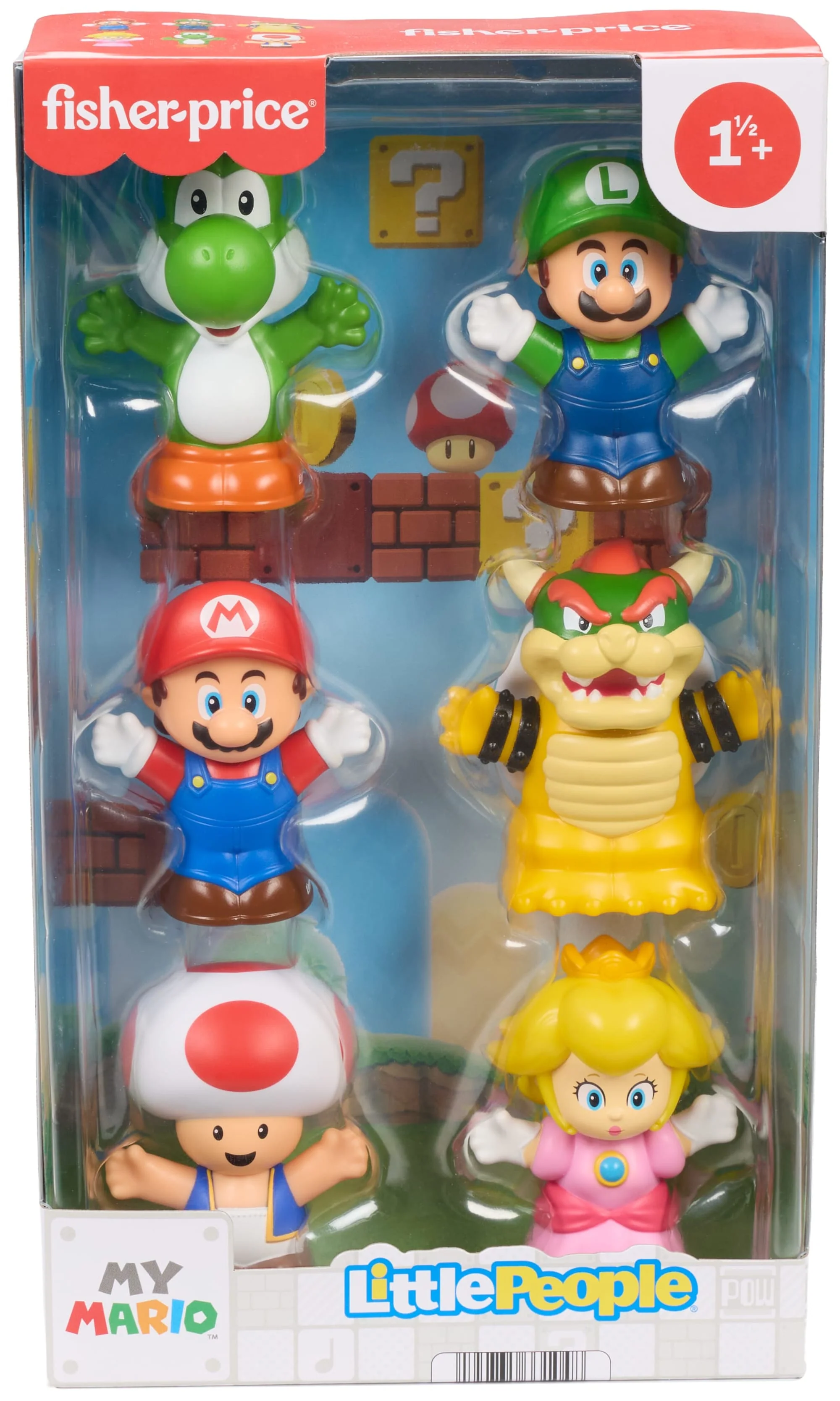 Little People Nintendo Juguete para Bebés Paquete de figuras de Mario Bros - Image 6