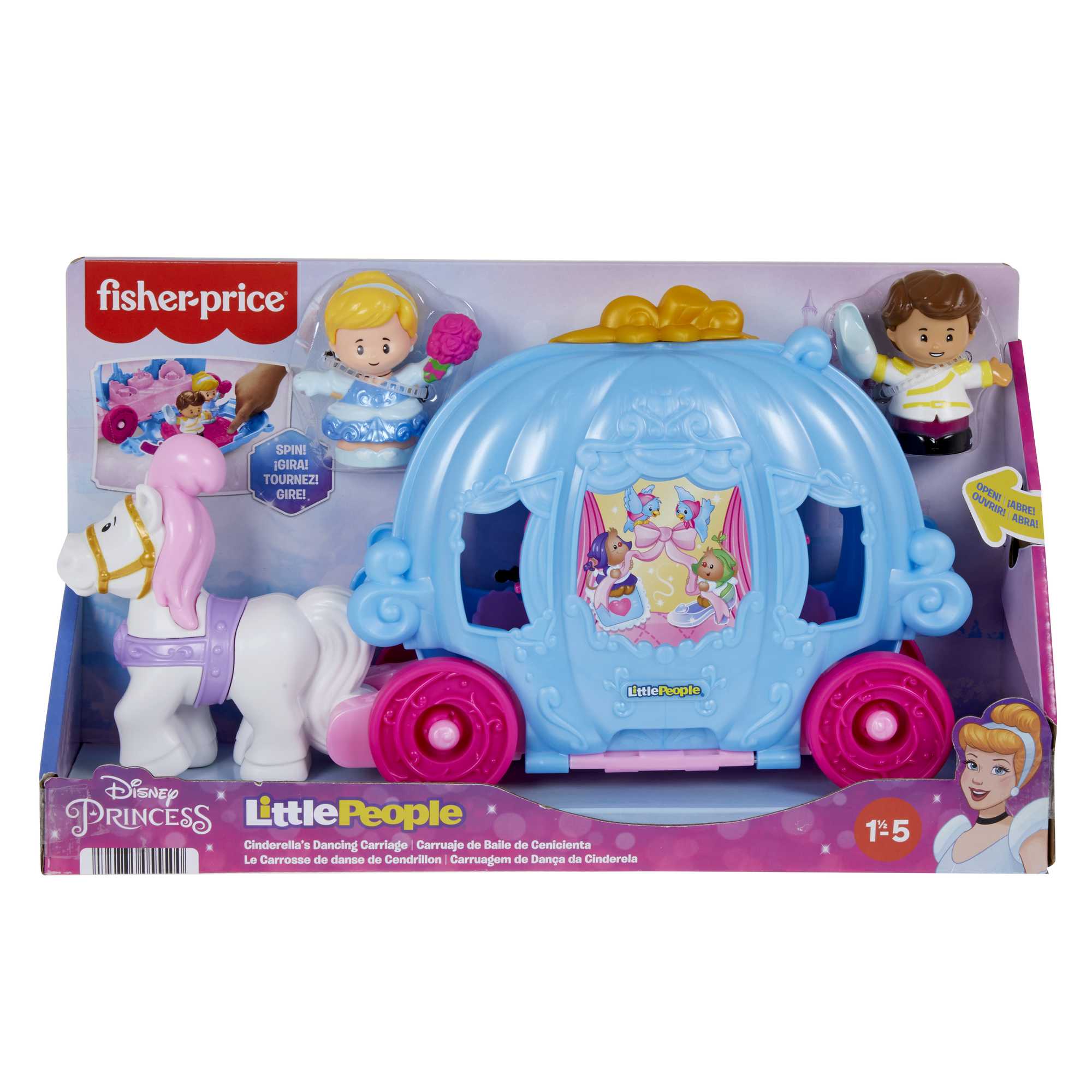 Little People Princesses Disney Le Carrosse de Danse de Cendrillon - Image 6