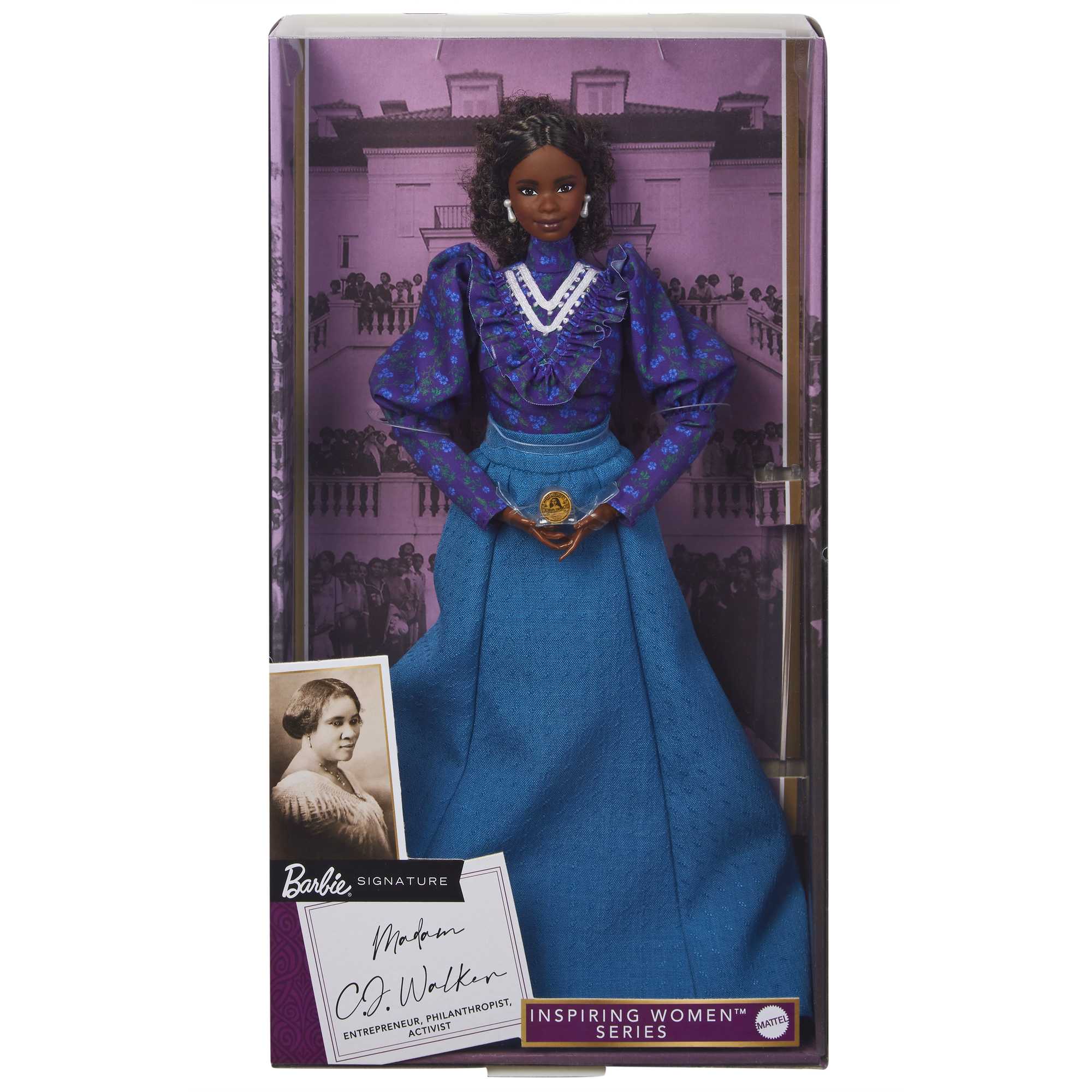 Barbie Inspiring Women Madam C.J. Walker Collectible Doll, For 6+ Years - Image 6