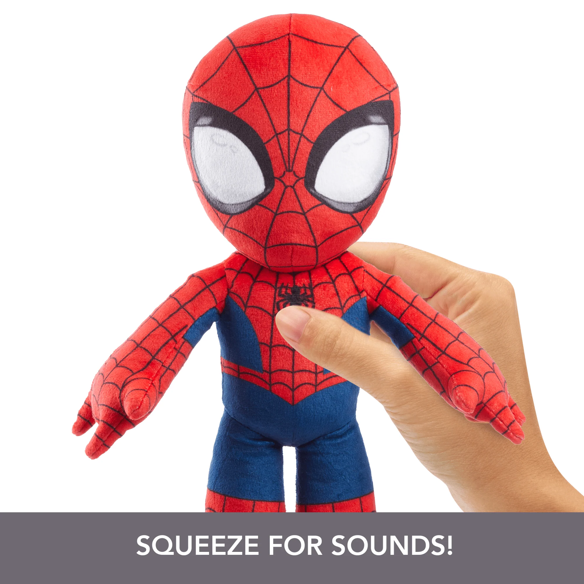 Marvel Plush Talkers Spider-Man Soft Toy, 11.75-inch Collectible Figure With Sounds & Phrases - Image 3