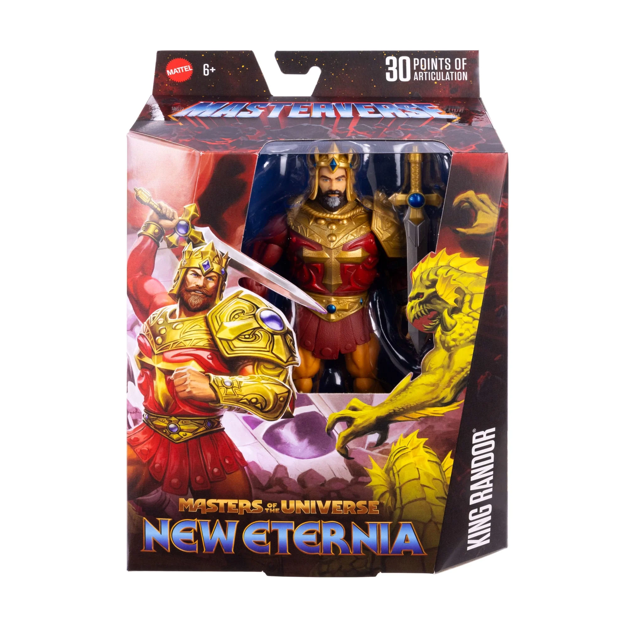 Masters Of The Universe Masterverse New Eternia King Randor MOTU Action Figure Toy, 30 Articulations - Image 2