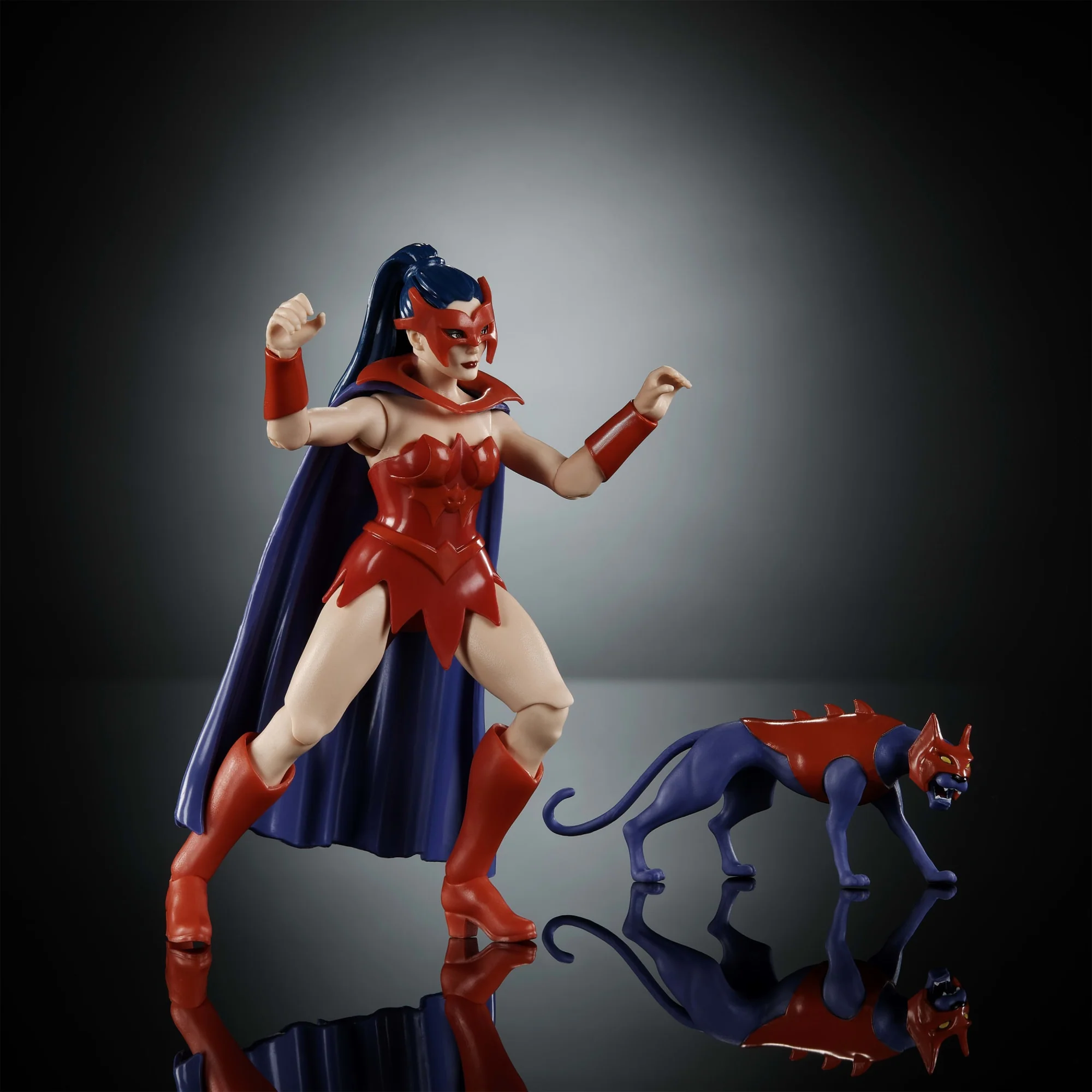 Masters of the Universe Origins Figura de Ação Cartoon Collection Catra de 5.5 polegadas - Image 3
