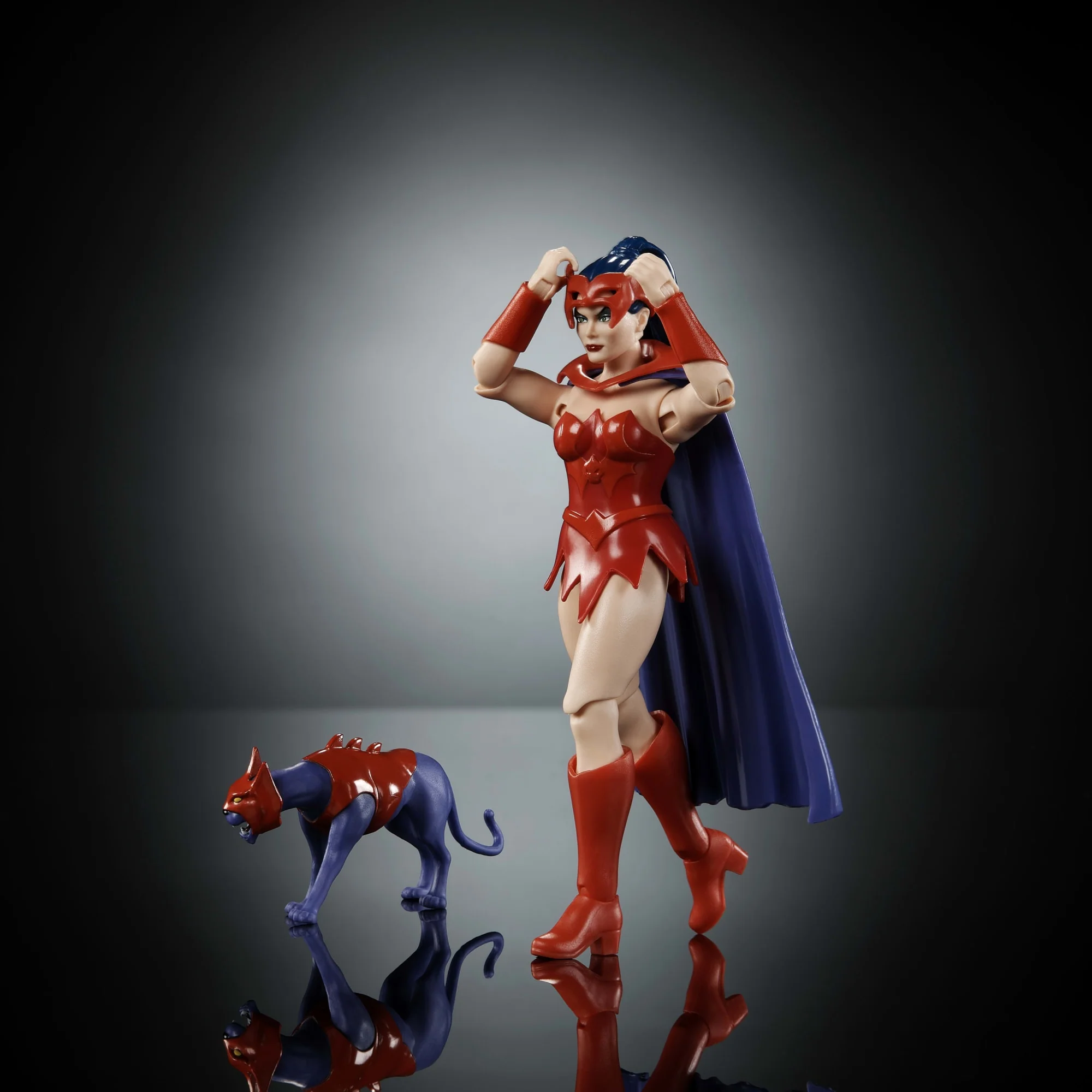 Masters of the Universe Origins Figura de Ação Cartoon Collection Catra de 5.5 polegadas - Image 4
