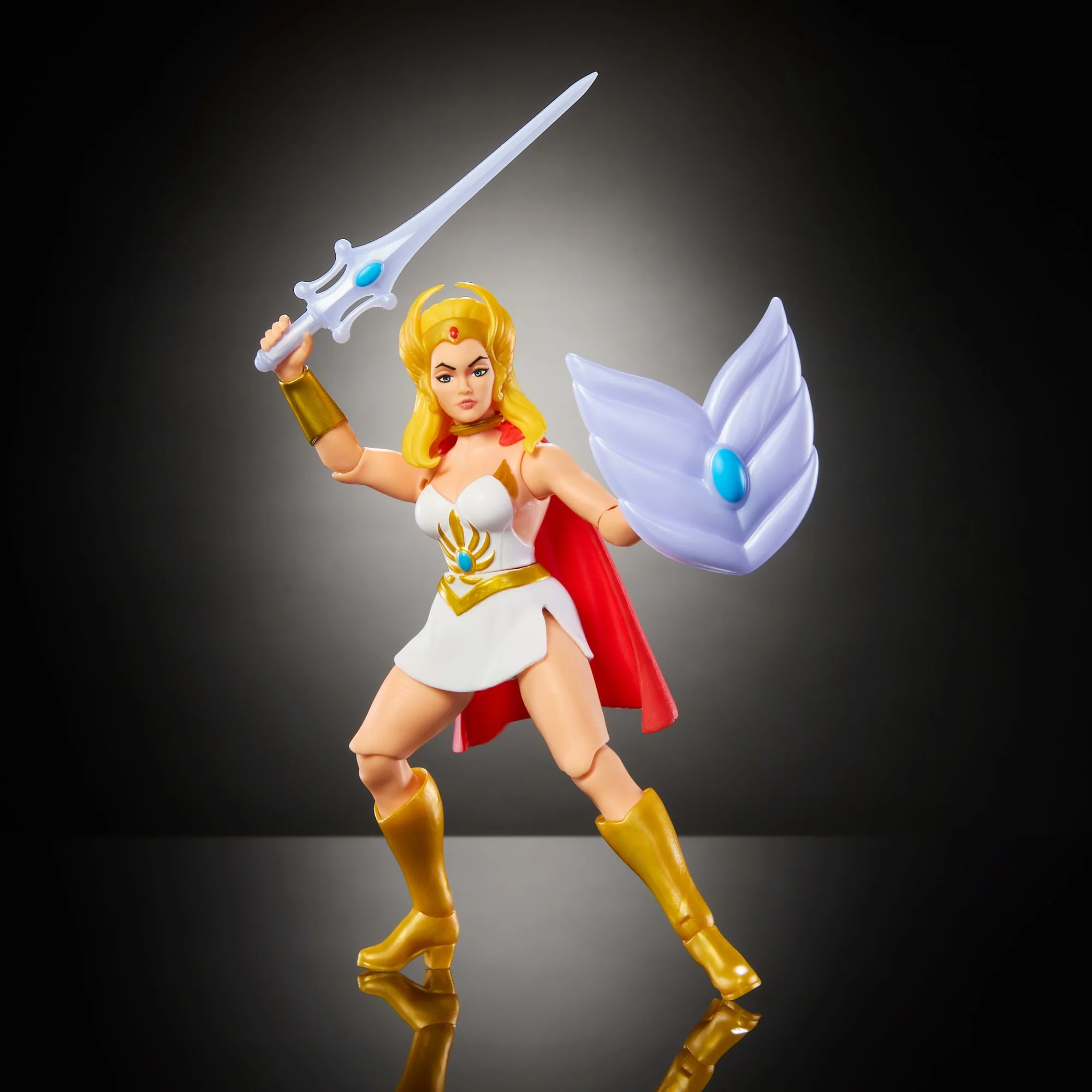Masters of the Universe Origins Figura de Acción Cartoon Collection She-Ra de 5.5 pulgadas - Image 4