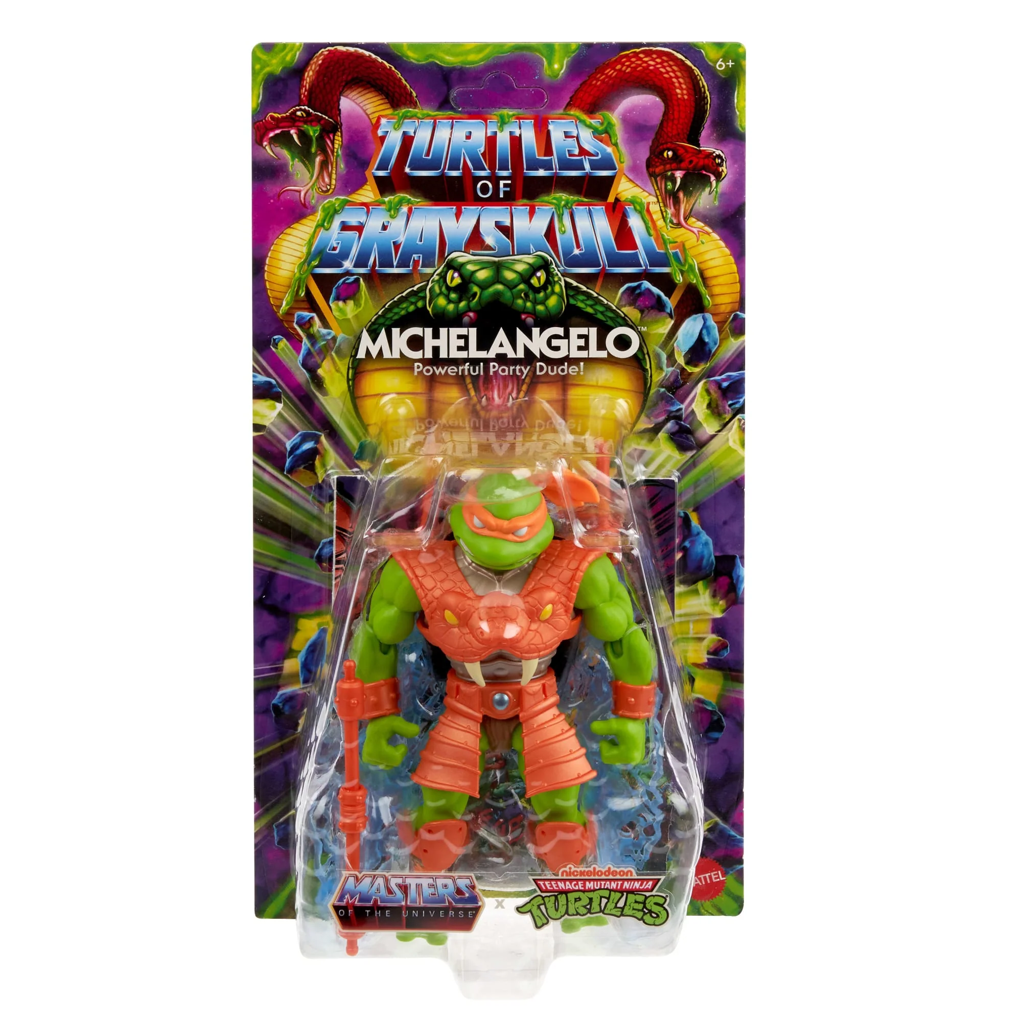 Masters of the Universe Tartarugas of Grayskull Figura de Ação Michelangelo de 5.5 polegadas - Image 2