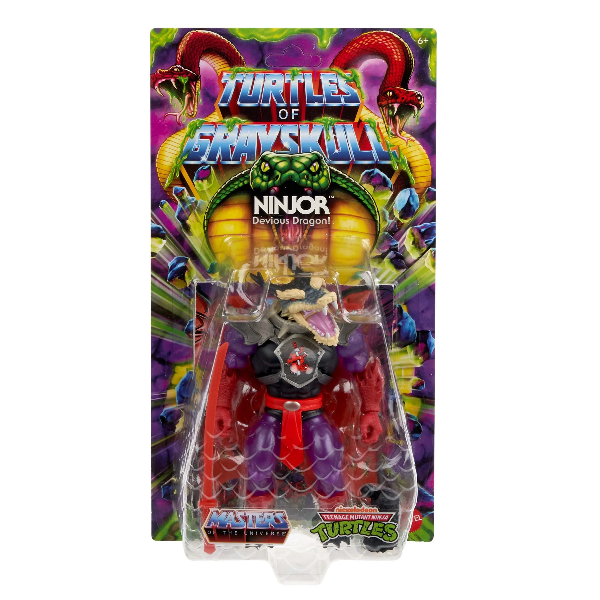 Masters of the Universe Turtles of Grayskull Figura de Acción Mutated Ninjor de 5.5 pulgadas - Image 2