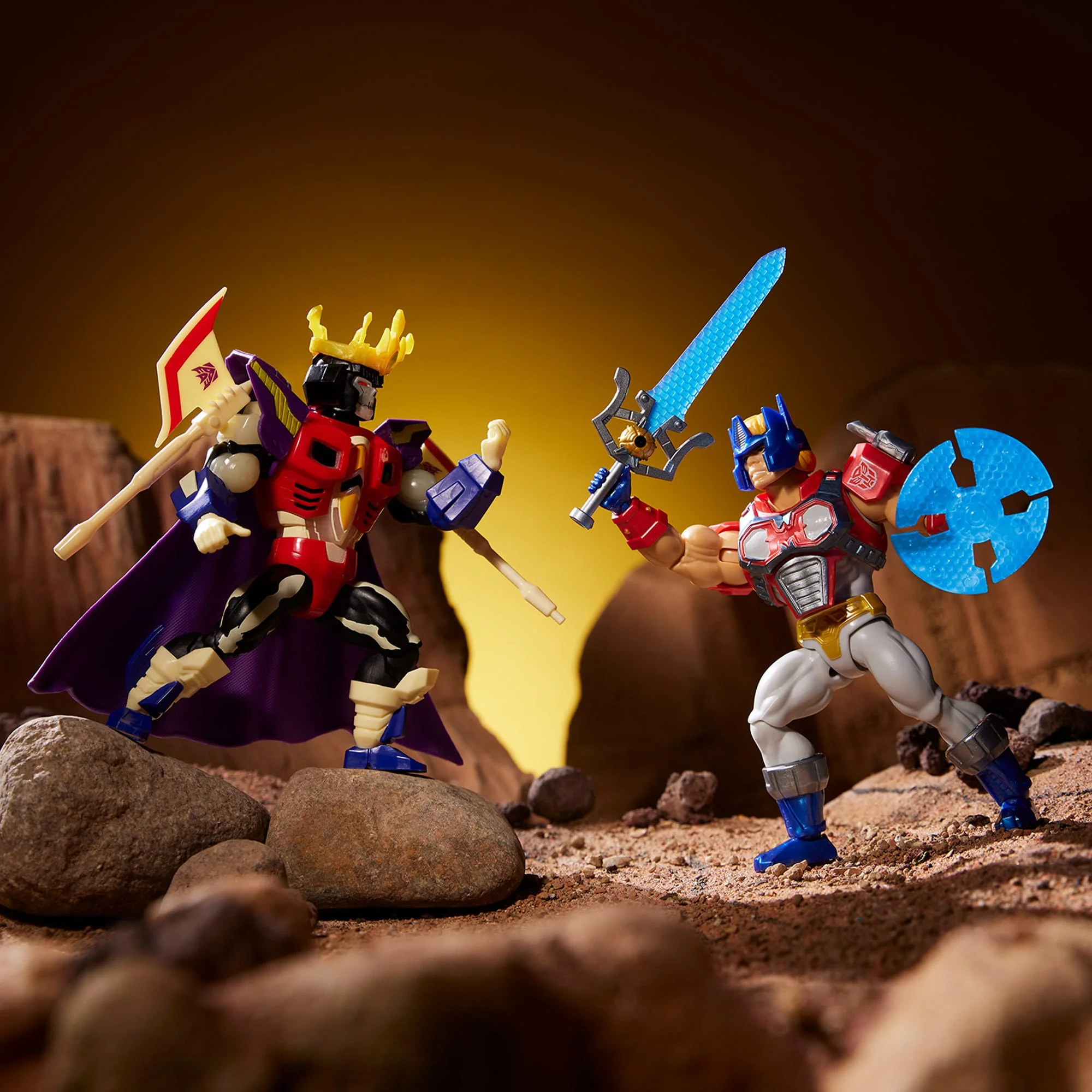 Masters Of The Universe Origins & Transformers Optimus Prime Armor He-Man Action Figure, MOTU Toy - Image 5