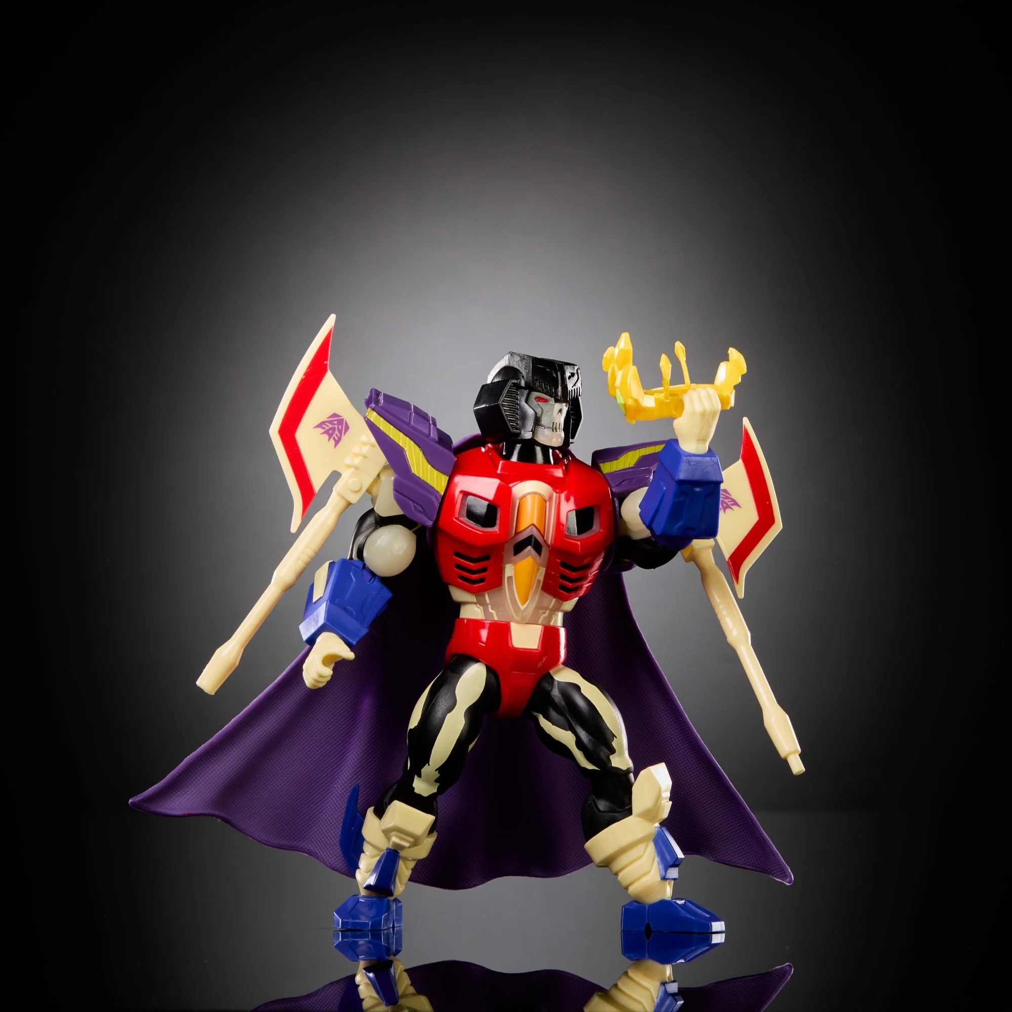 Masters Of The Universe Origins & Transformers Starscream Armor Scare Glow Action Figure, MOTU Toy - Image 3