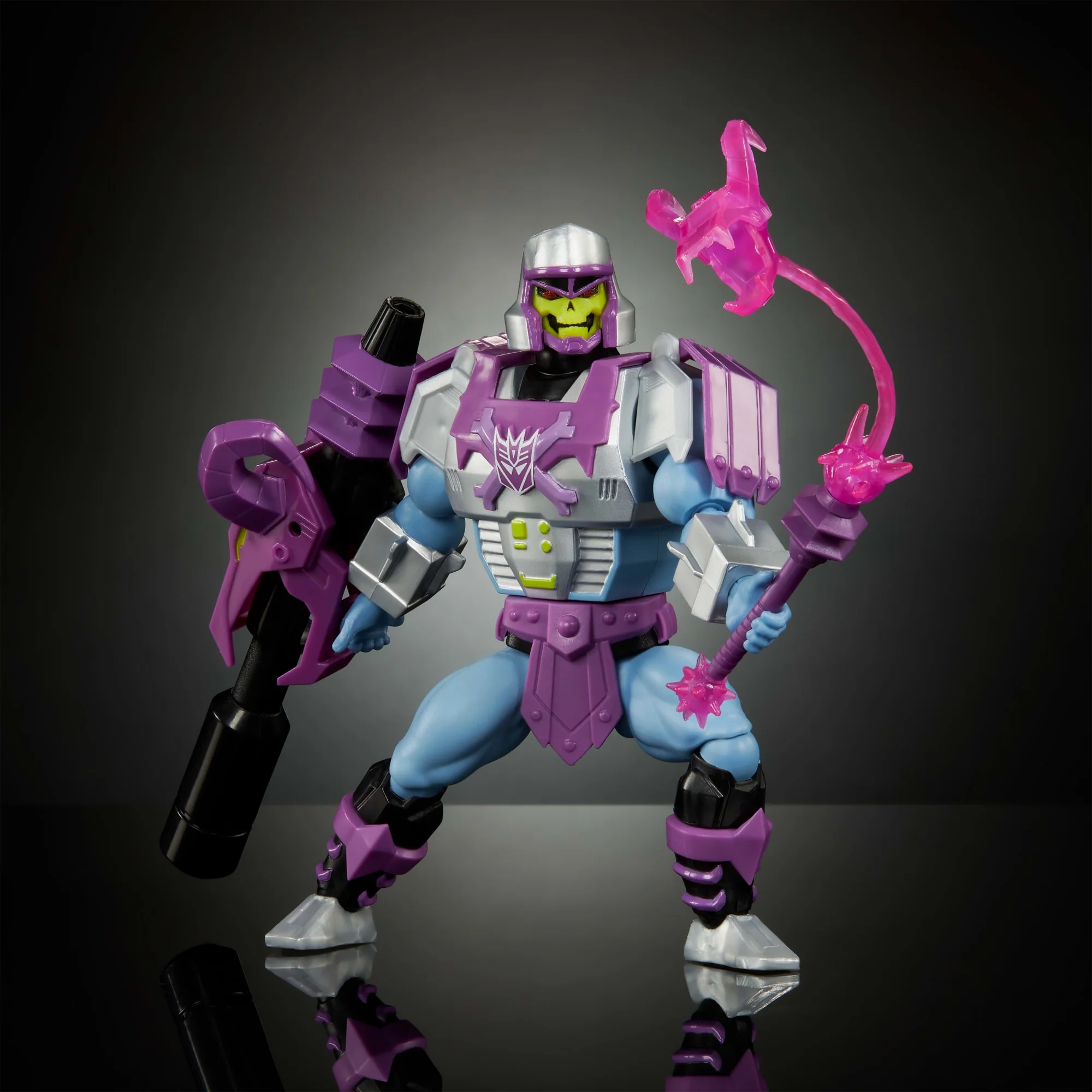 Masters Of Universe Origins & Transformers MEGAtron Armor Skeletor Action Figure, MOTU 5.5 Inch Toy - Image 5