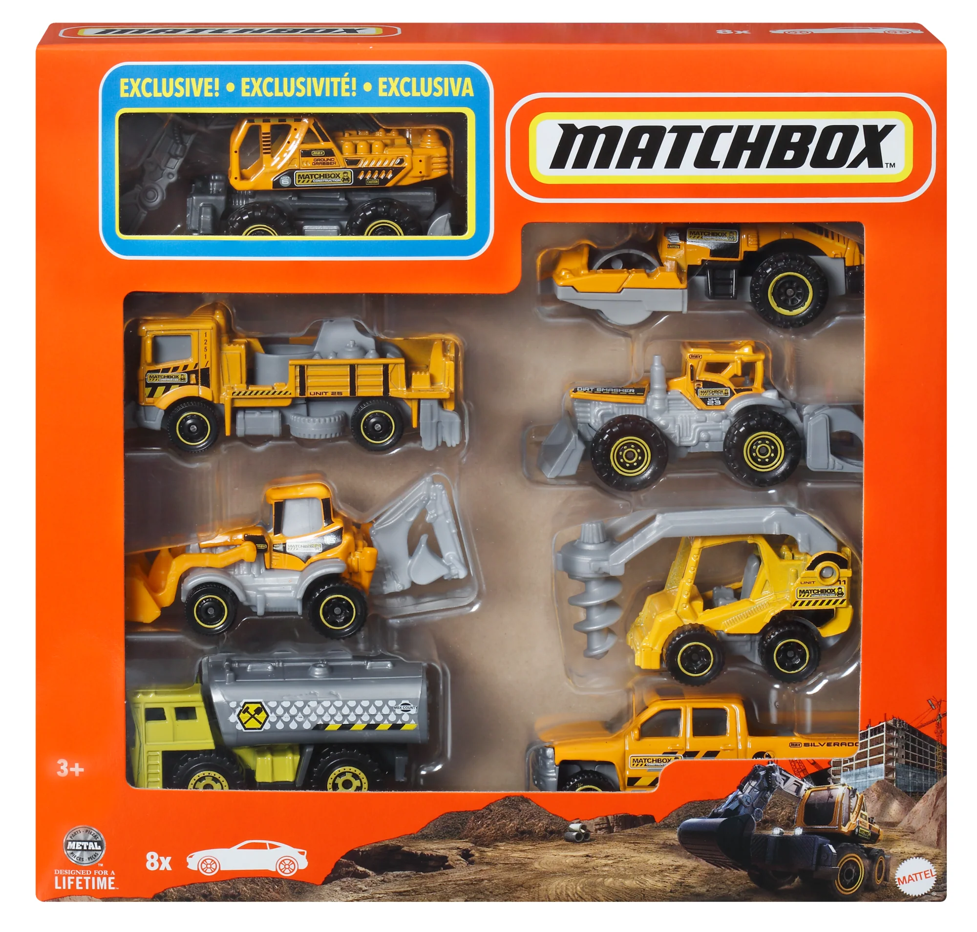 Matchbox 1:64 Scale Die-Cast Toy Cars Or Trucks, Set Of 8 - Image 5