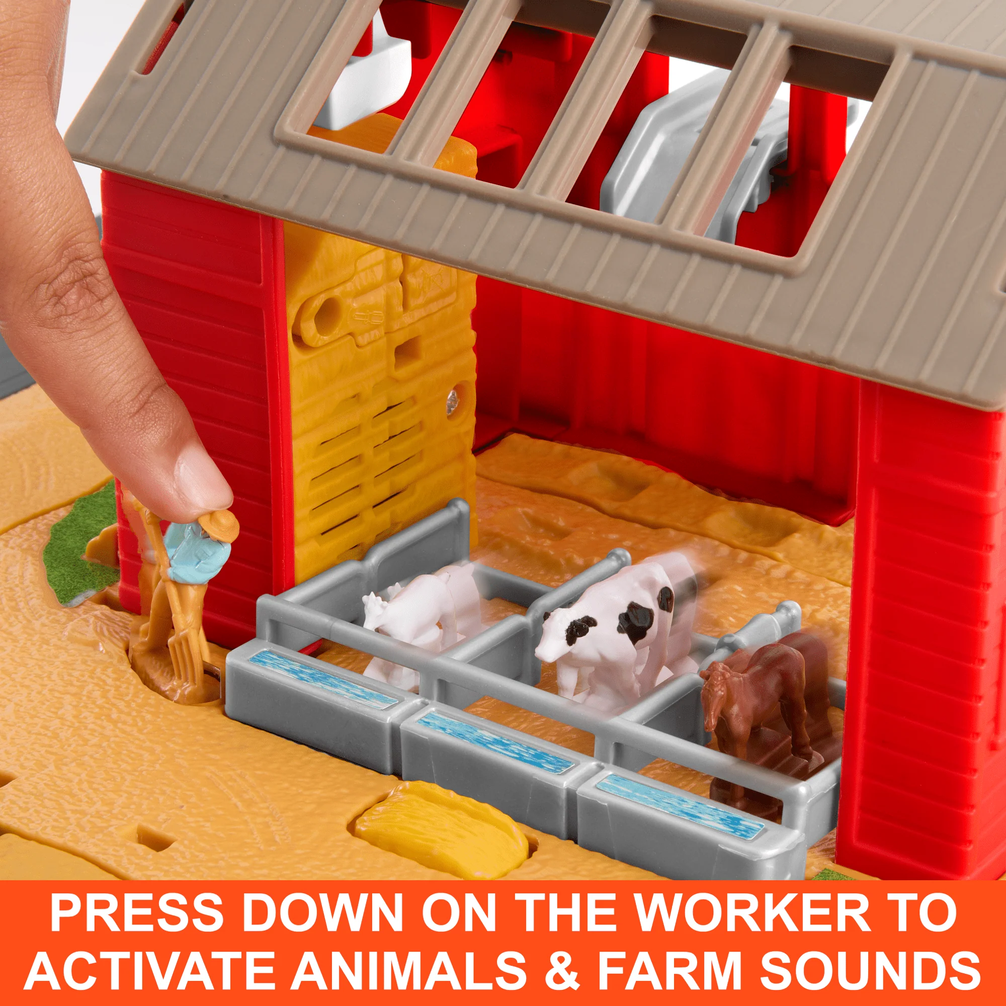 Matchbox Playset, Action Drivers Farm Adventure With 1:64 Scale Tractor & 6 Accessories - Image 3