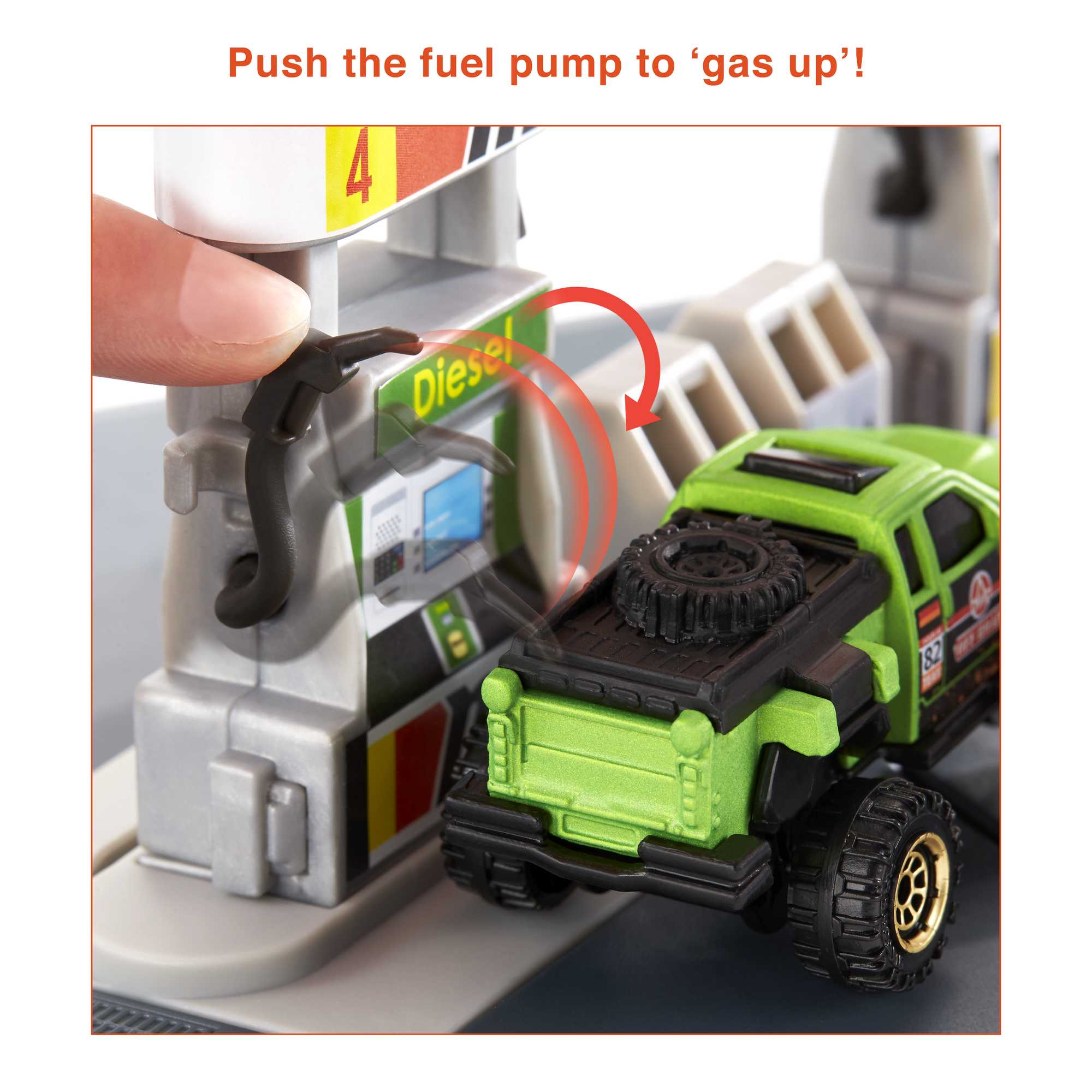 Matchbox Action Drivers Matchbox Fuel Station Playset For Kids 3 Years Old & Up, With 1 1:64 Scale Vehicle - Image 3