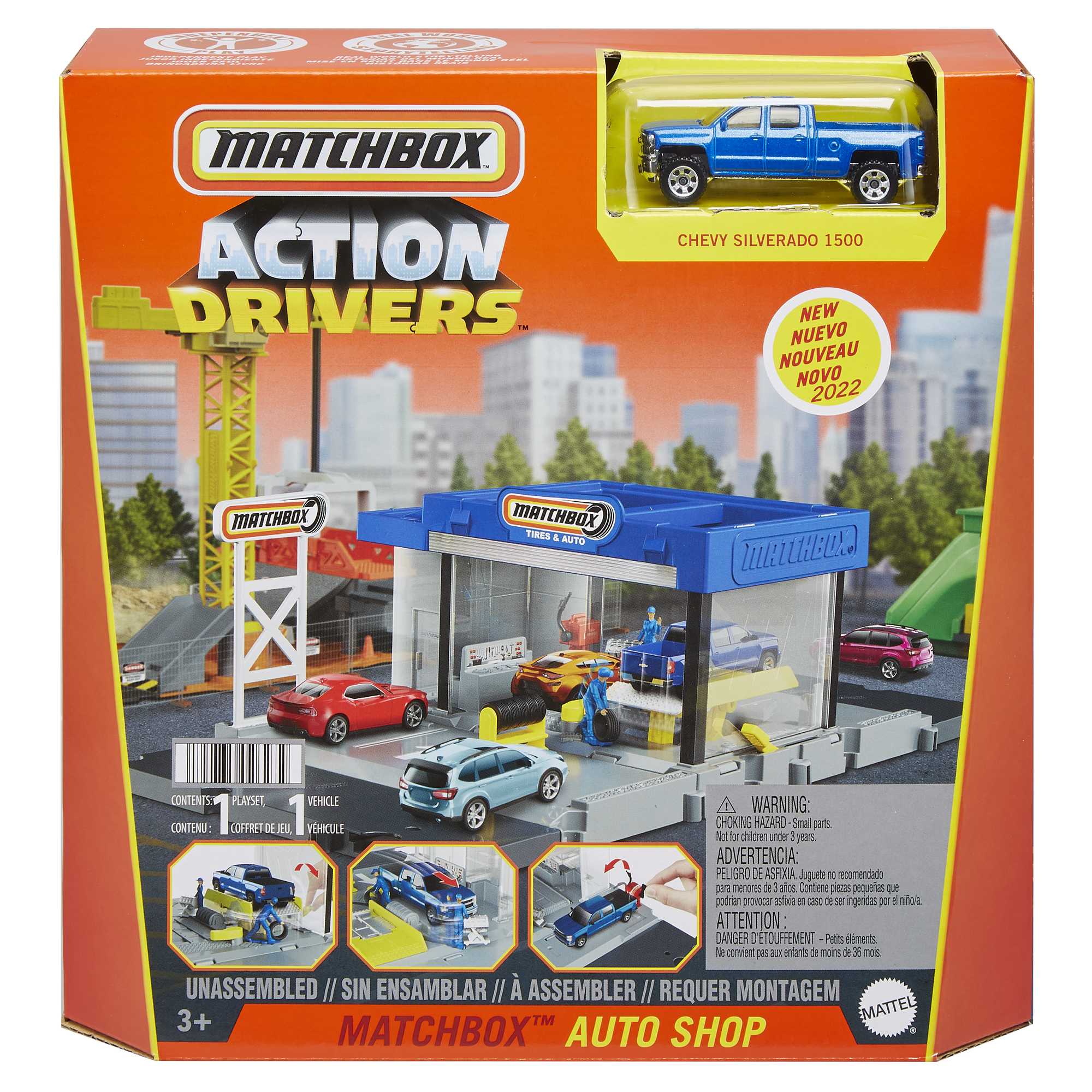 Matchbox Conjunto de Brinquedo Ação Oficina Mecânica - Image 6