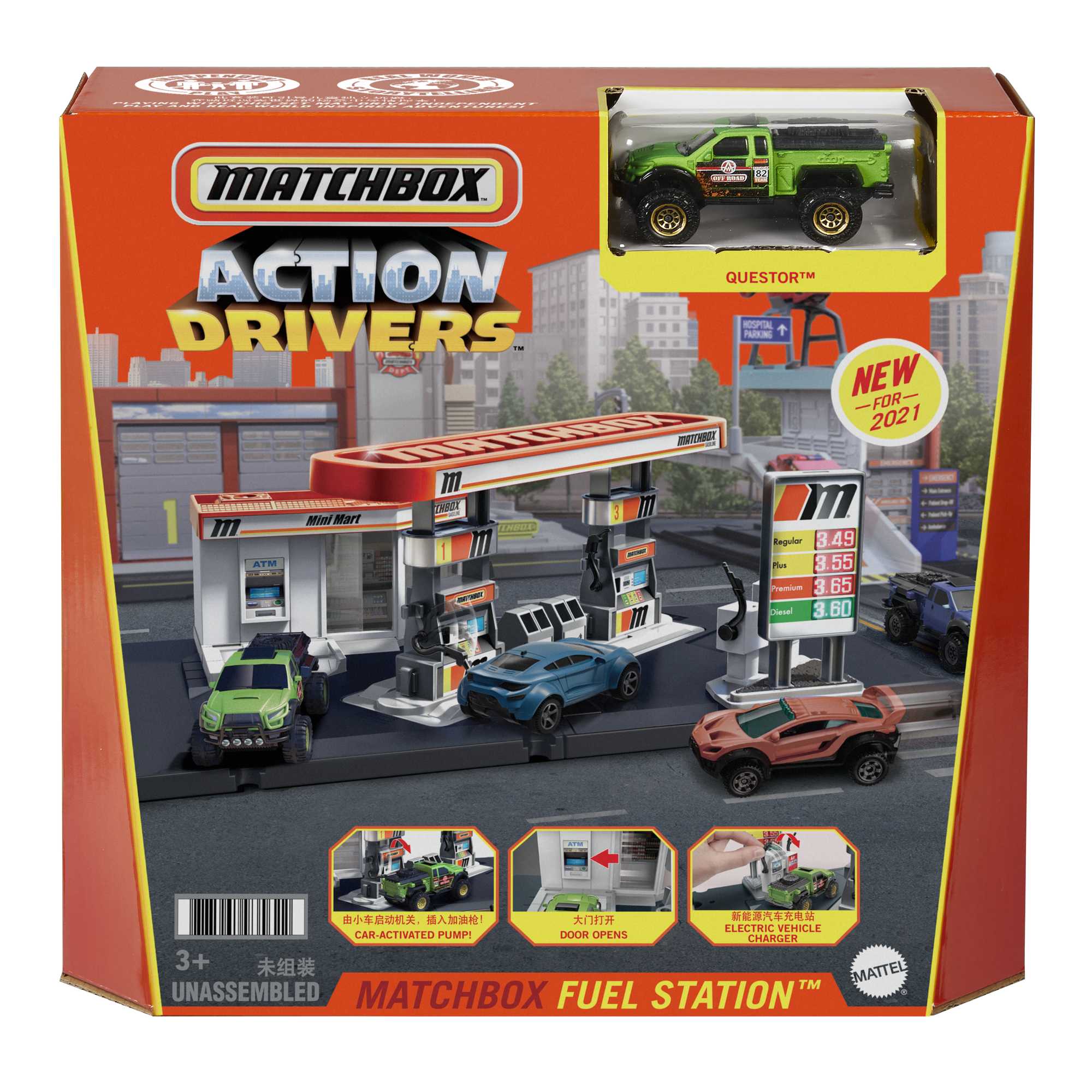 Matchbox Conjunto de Brinquedo Ação Posto de Gasolina - Image 6
