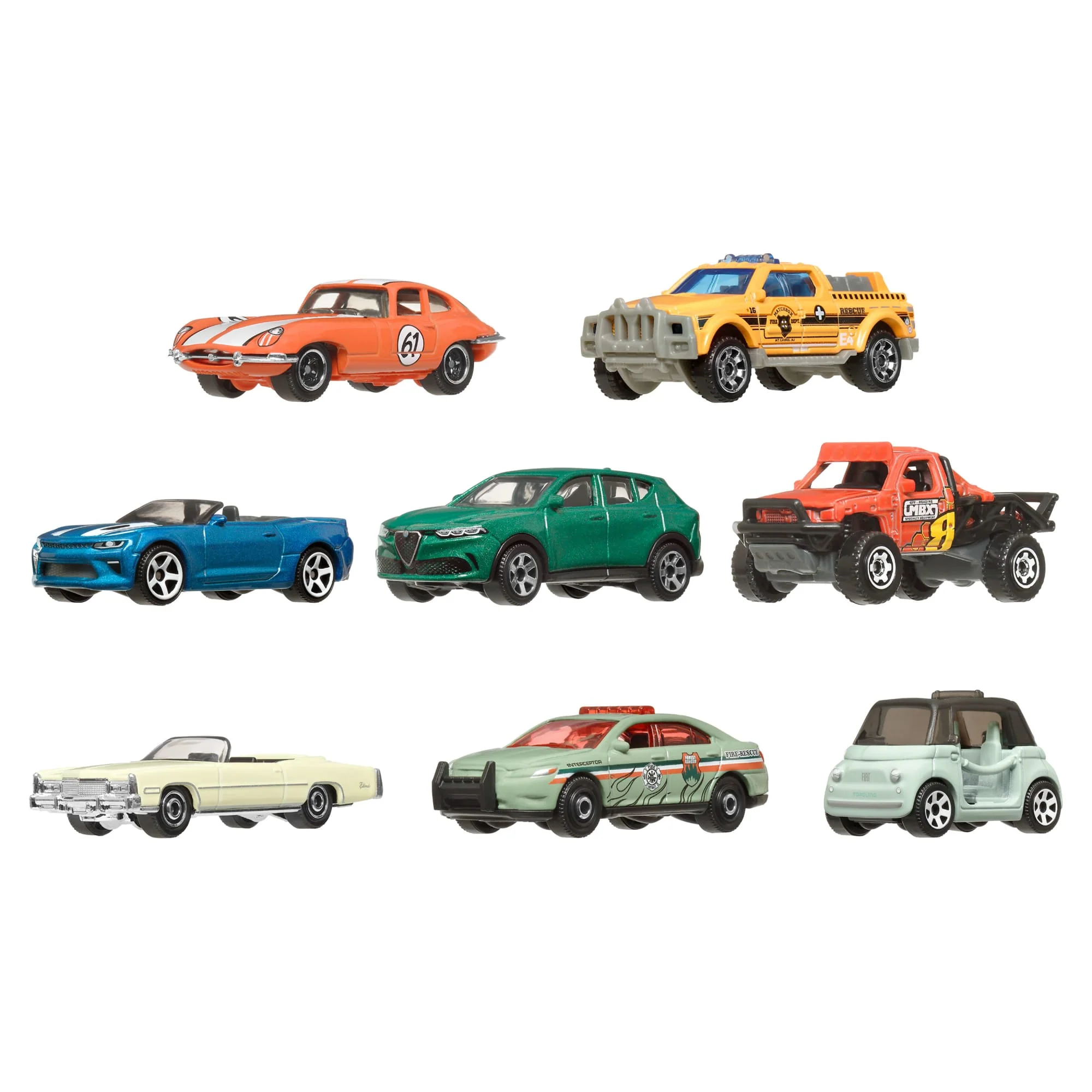 Matchbox Diecast Vehículo de Juguete Auto Básico Paquete de 8 - Image 2